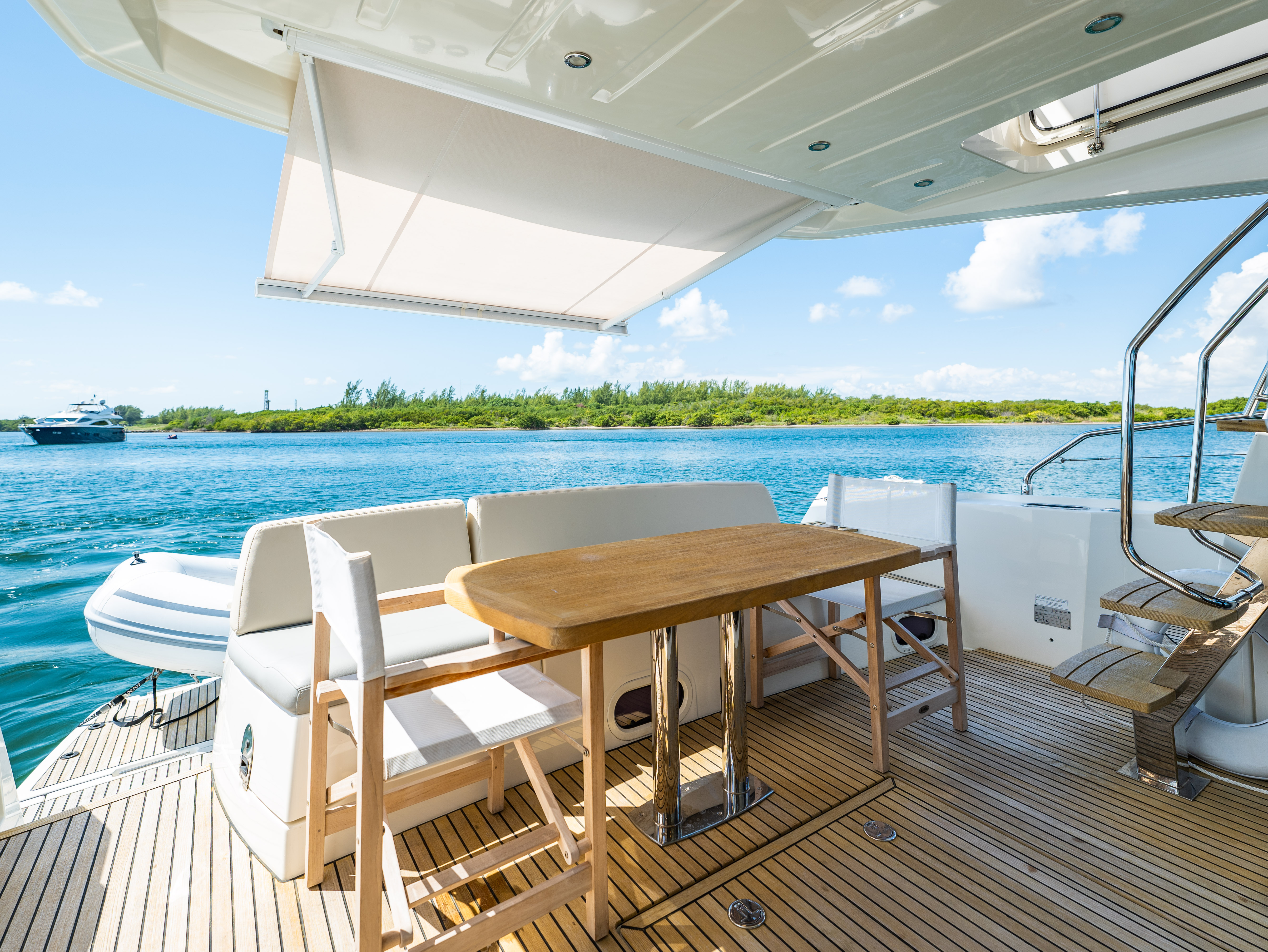 52ft Prestige (2017) - Bimini yacht rental Miami - galley kitchen for catered yacht events