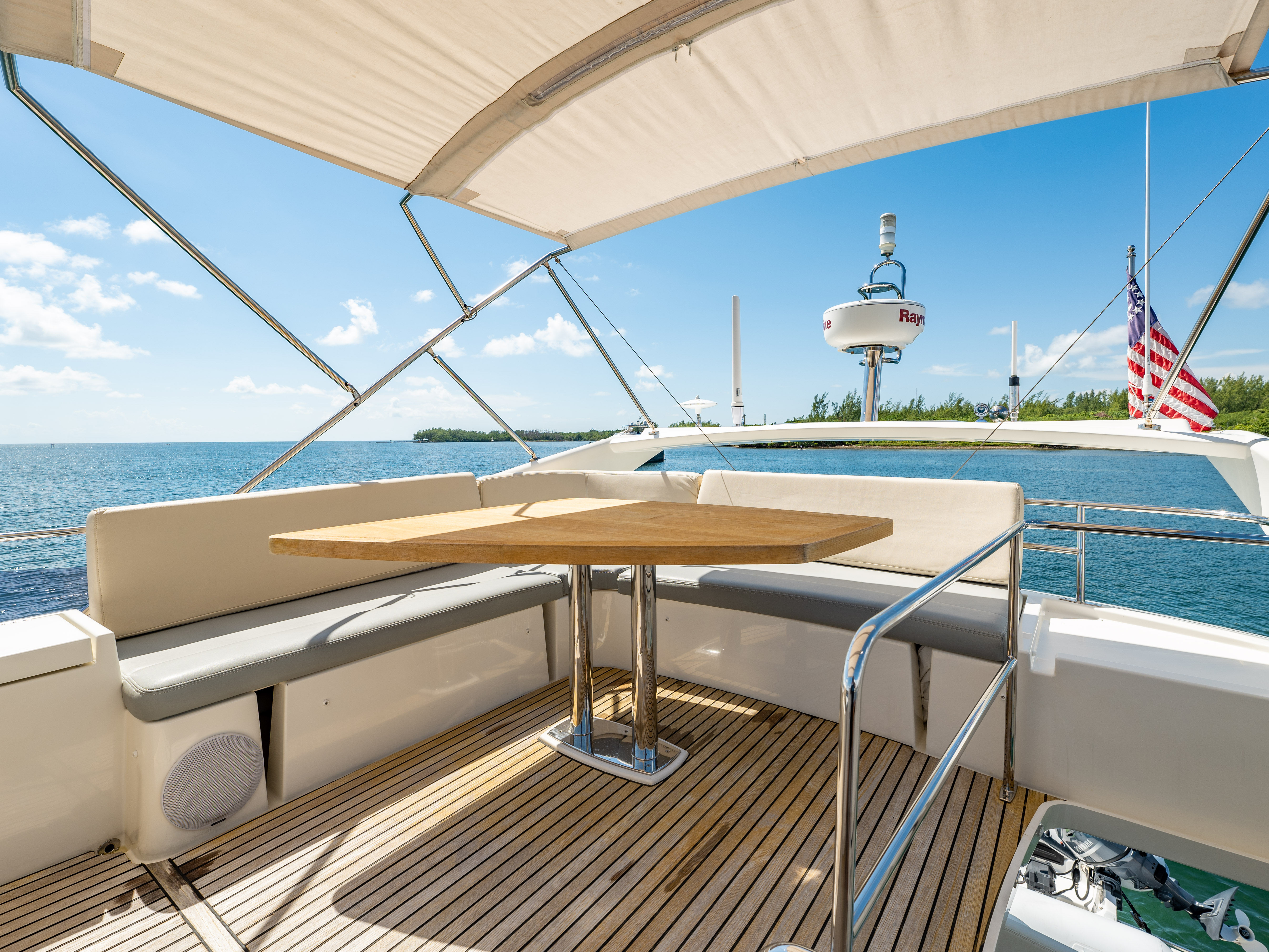52ft Prestige (2017) - Bimini yacht rental Miami - galley kitchen for catered yacht events