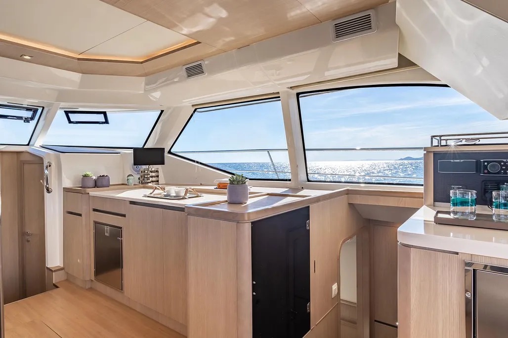 44ft Aquila Power Catamaran (2024) yacht rental Miami - stern swim platform with water access for snorkeling