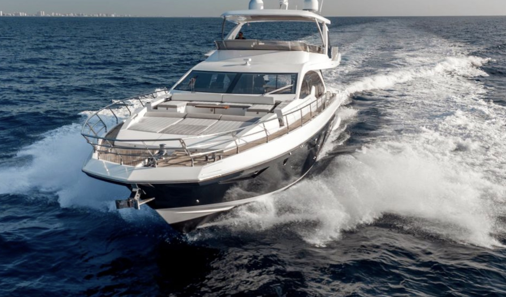 75ft Azimut SR yacht rental Miami - galley kitchen for catered yacht events