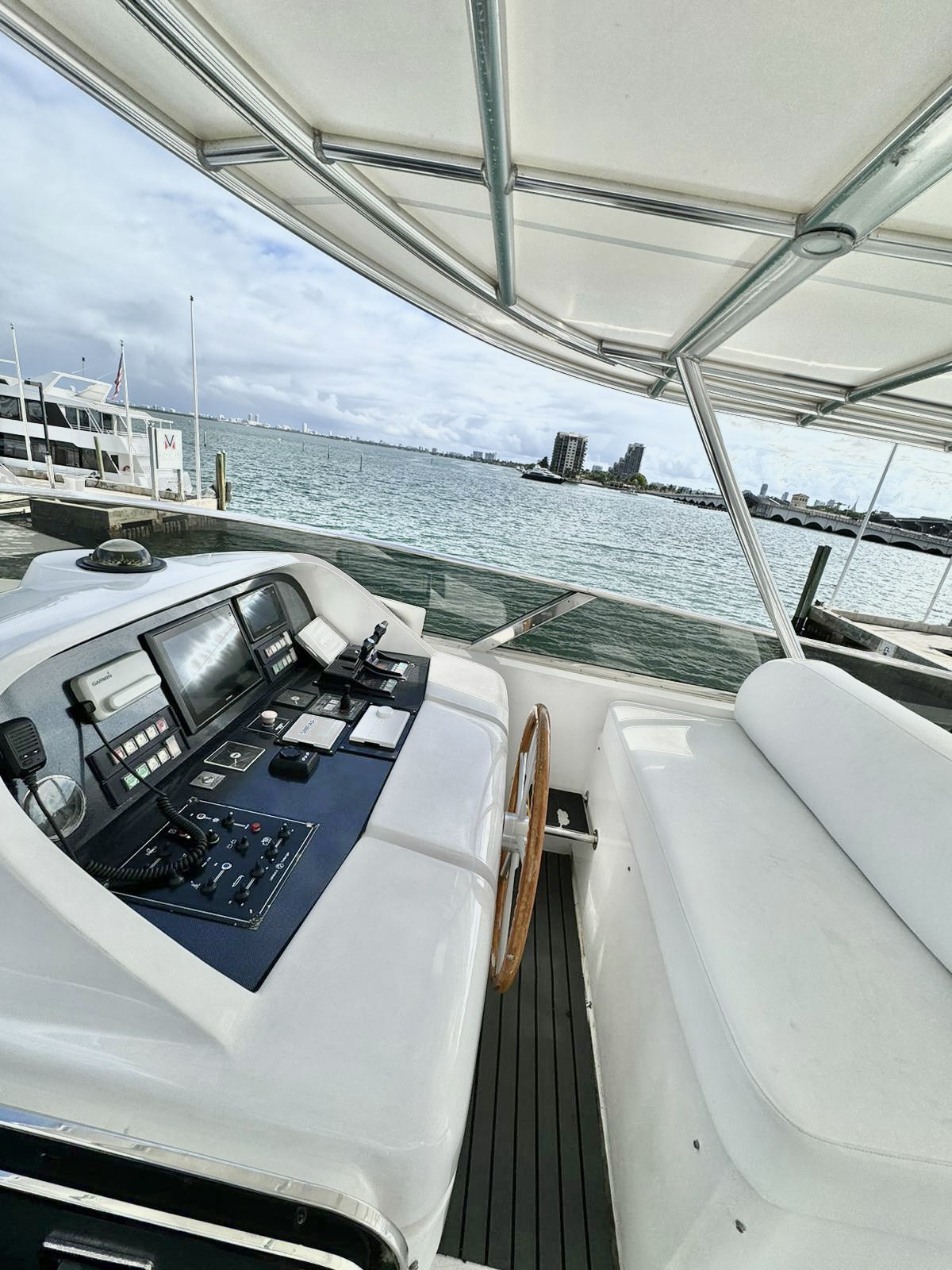 115ft Maiora yacht rental Miami - galley kitchen for catered yacht events