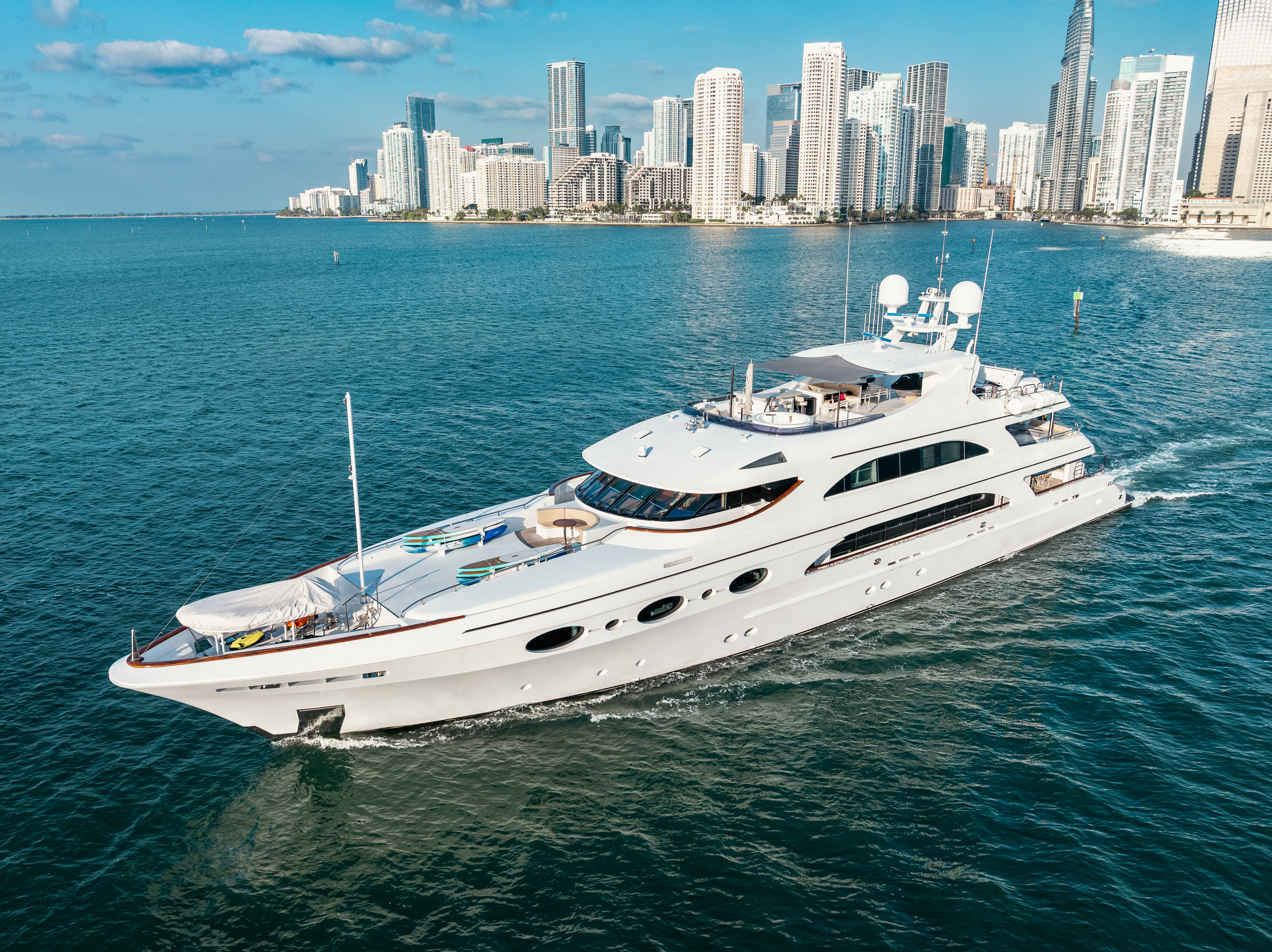 166ft Trinity yacht rental Miami - galley kitchen for catered yacht events