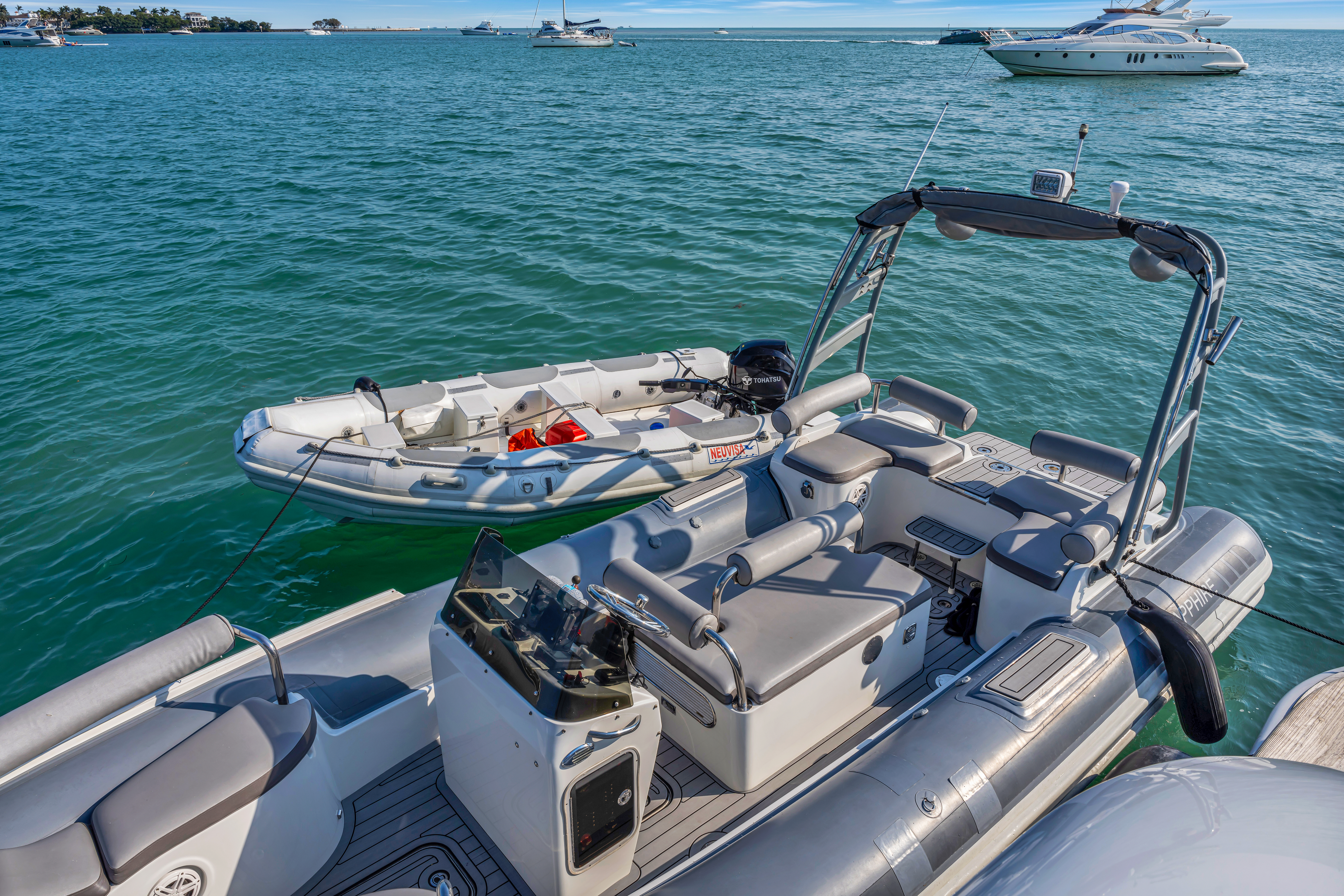 166ft Trinity yacht rental Miami - elegant interior salon for corporate events and private gatherings