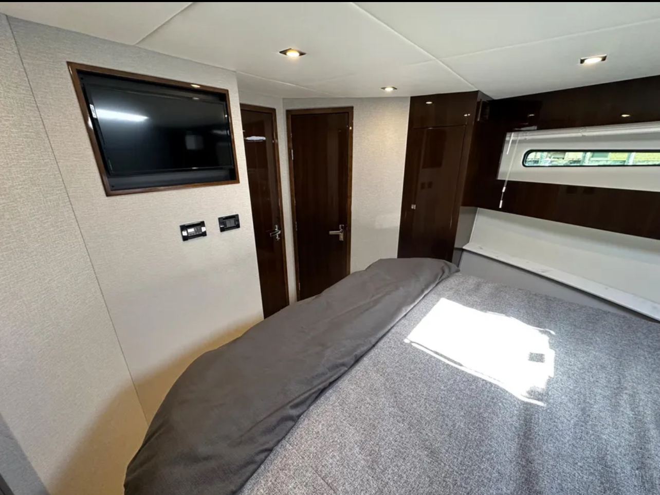 45ft Cantius yacht rental Miami - elegant interior salon for corporate events and private gatherings