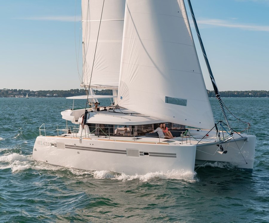 45ft Lagoon 450F (2018) yacht rental Miami - spacious deck area ideal for sunset cruises and bachelorette parties