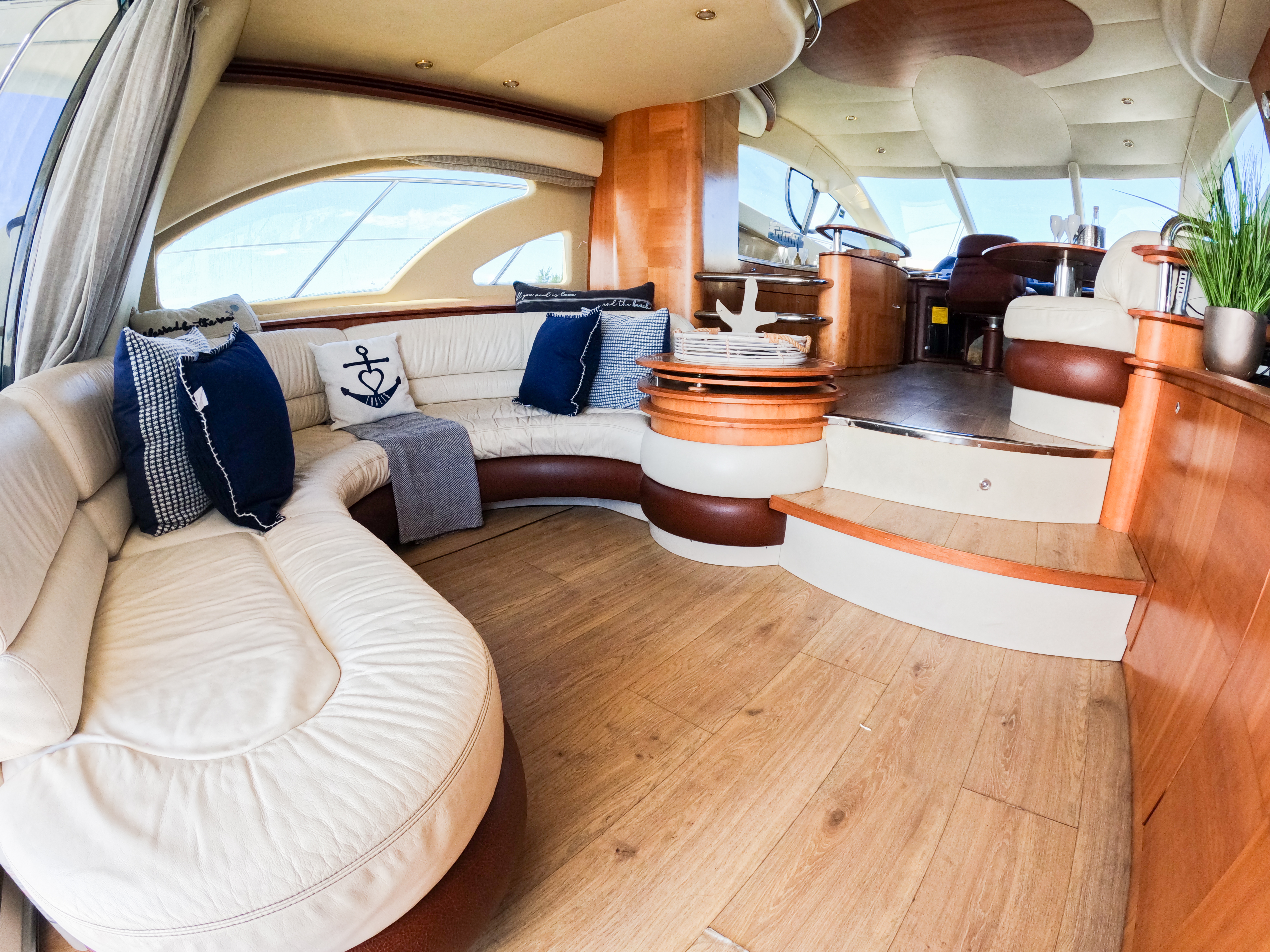 60ft Azimut Ross yacht rental Miami - premium amenities and entertainment system