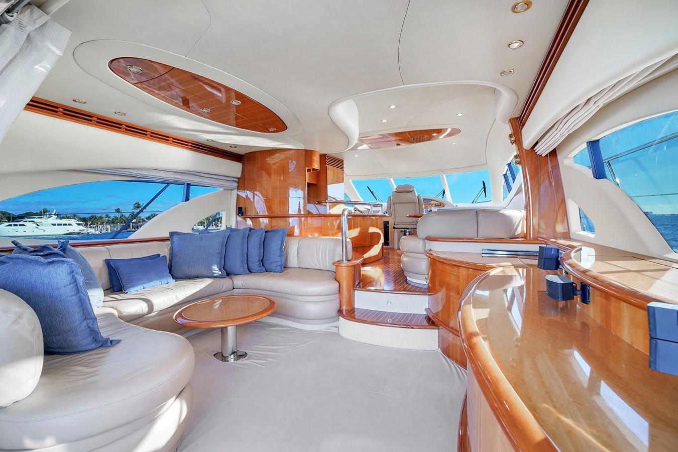65ft Azimut VC yacht rental Miami - spacious deck area ideal for sunset cruises and bachelorette parties