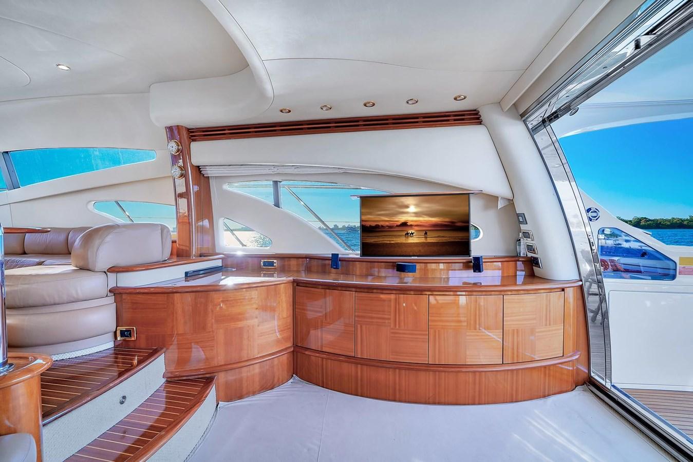 65ft Azimut VC yacht rental Miami - spacious deck area ideal for sunset cruises and bachelorette parties