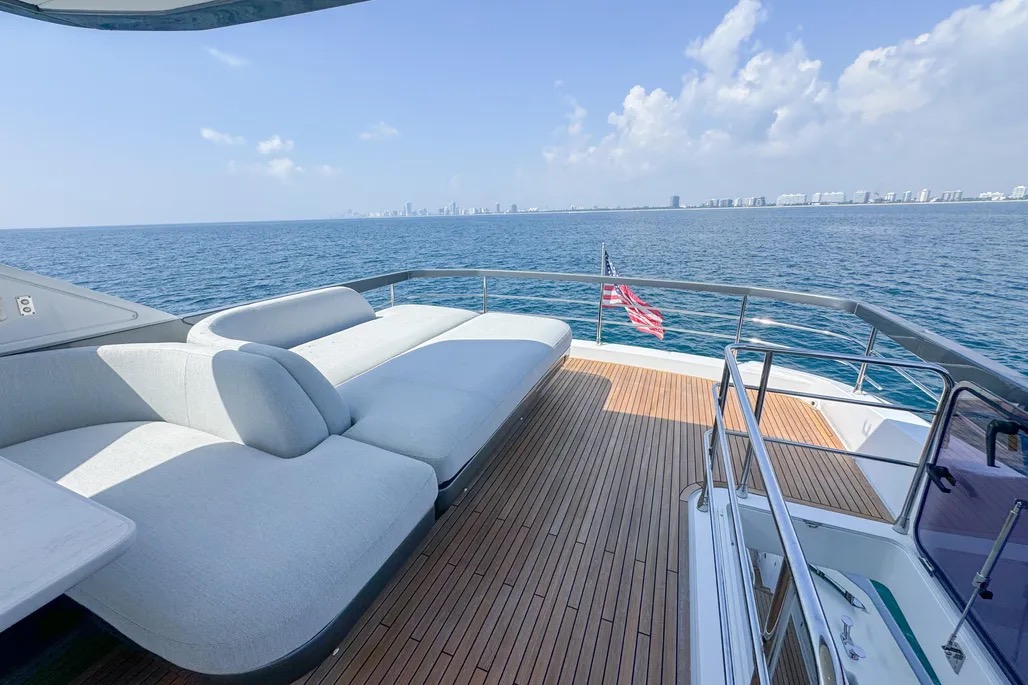 70ft Azimut 68 Fly (2023) yacht rental Miami - galley kitchen for catered yacht events