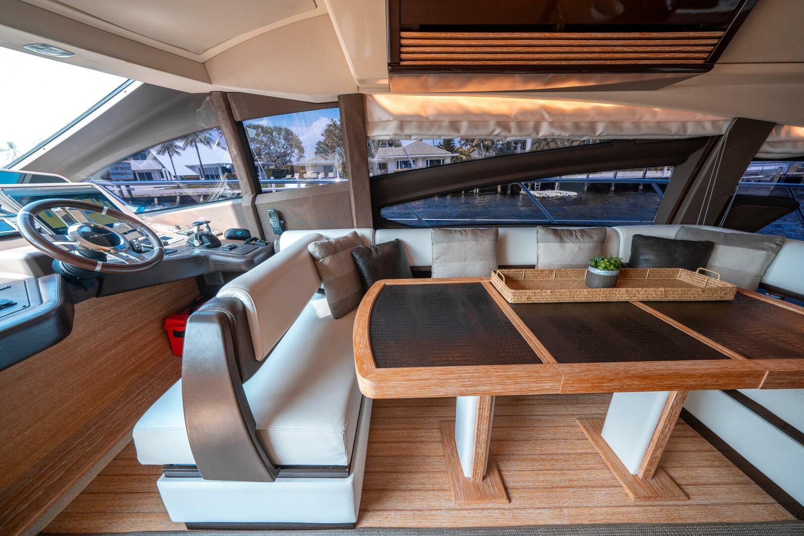 70ft Azimut W yacht rental Miami - galley kitchen for catered yacht events