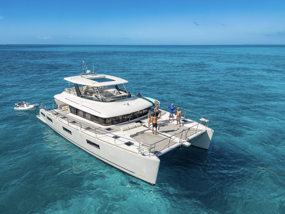 70ft Lagoon (2020) yacht rental Miami - spacious deck area ideal for sunset cruises and bachelorette parties