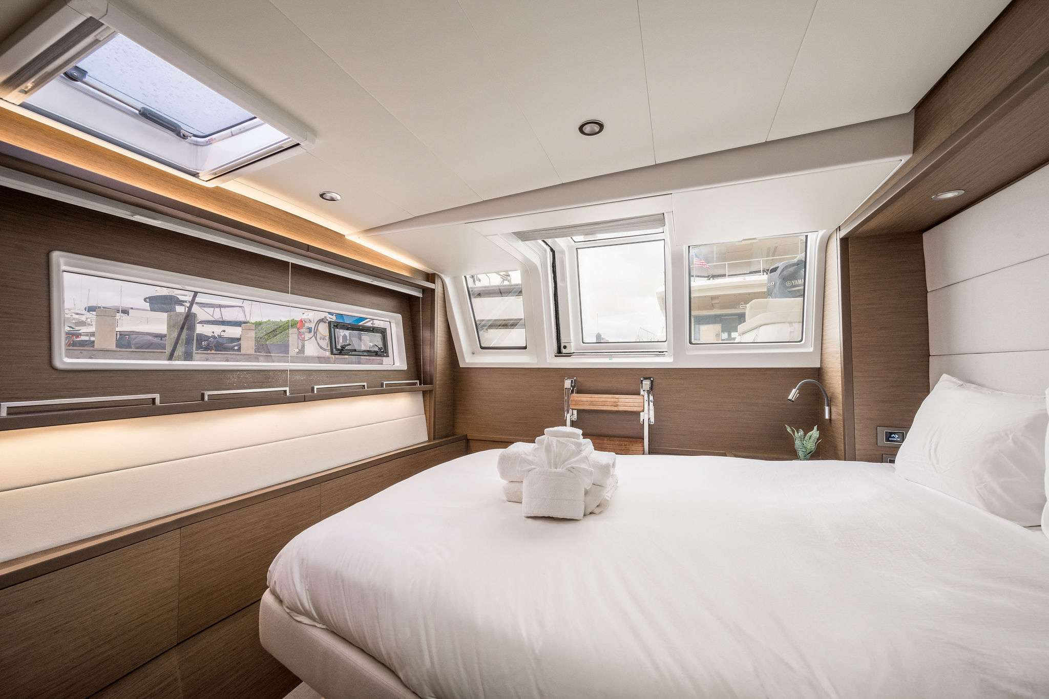 70ft Lagoon (2020) yacht rental Miami - premium amenities and entertainment system