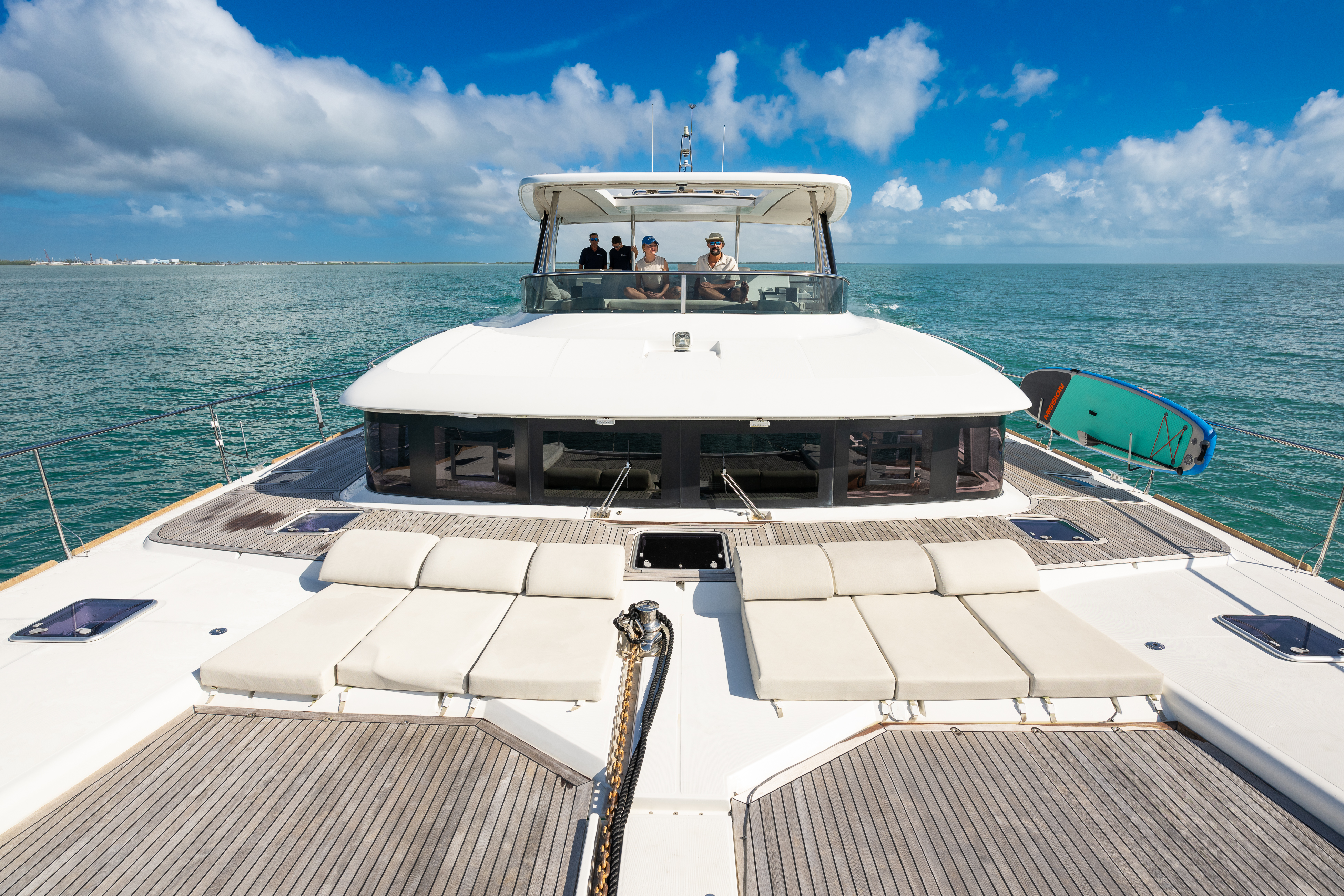 70ft Lagoon (2020) yacht rental Miami - galley kitchen for catered yacht events