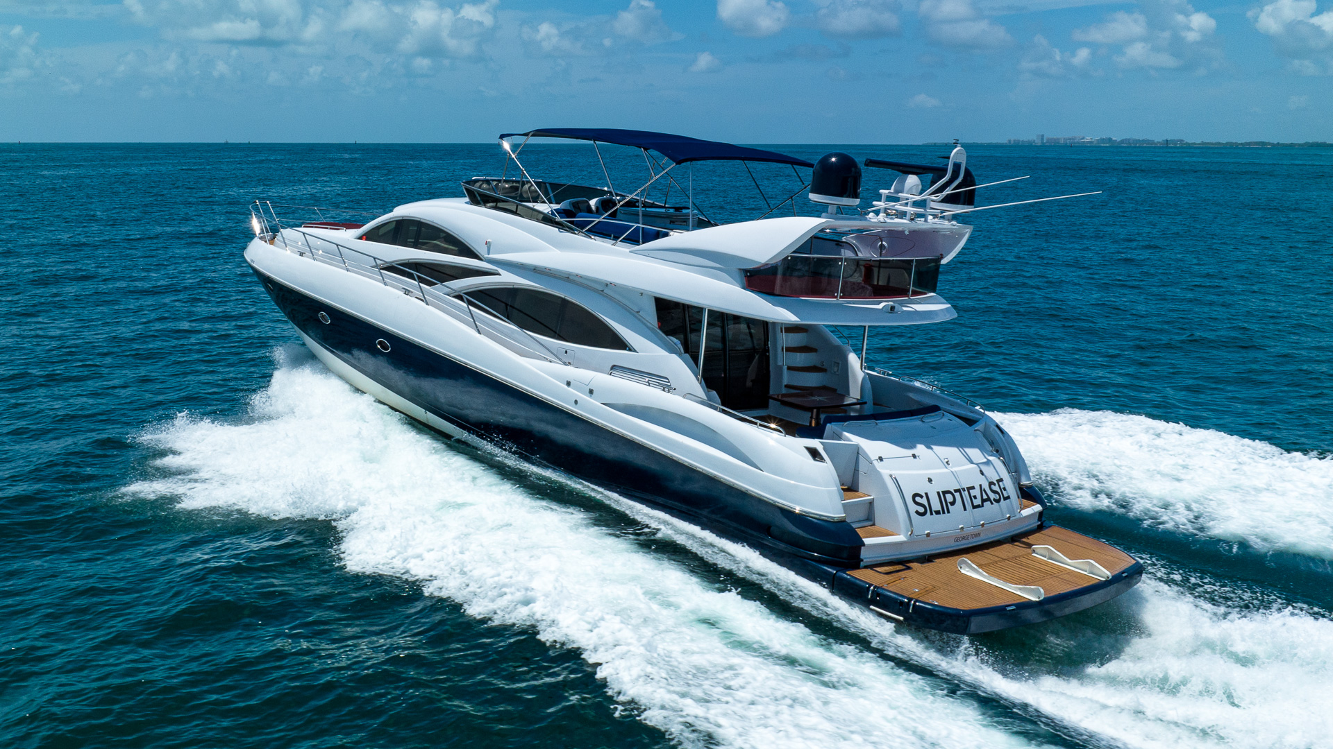 80ft Sunseeker yacht rental Miami - galley kitchen for catered yacht events