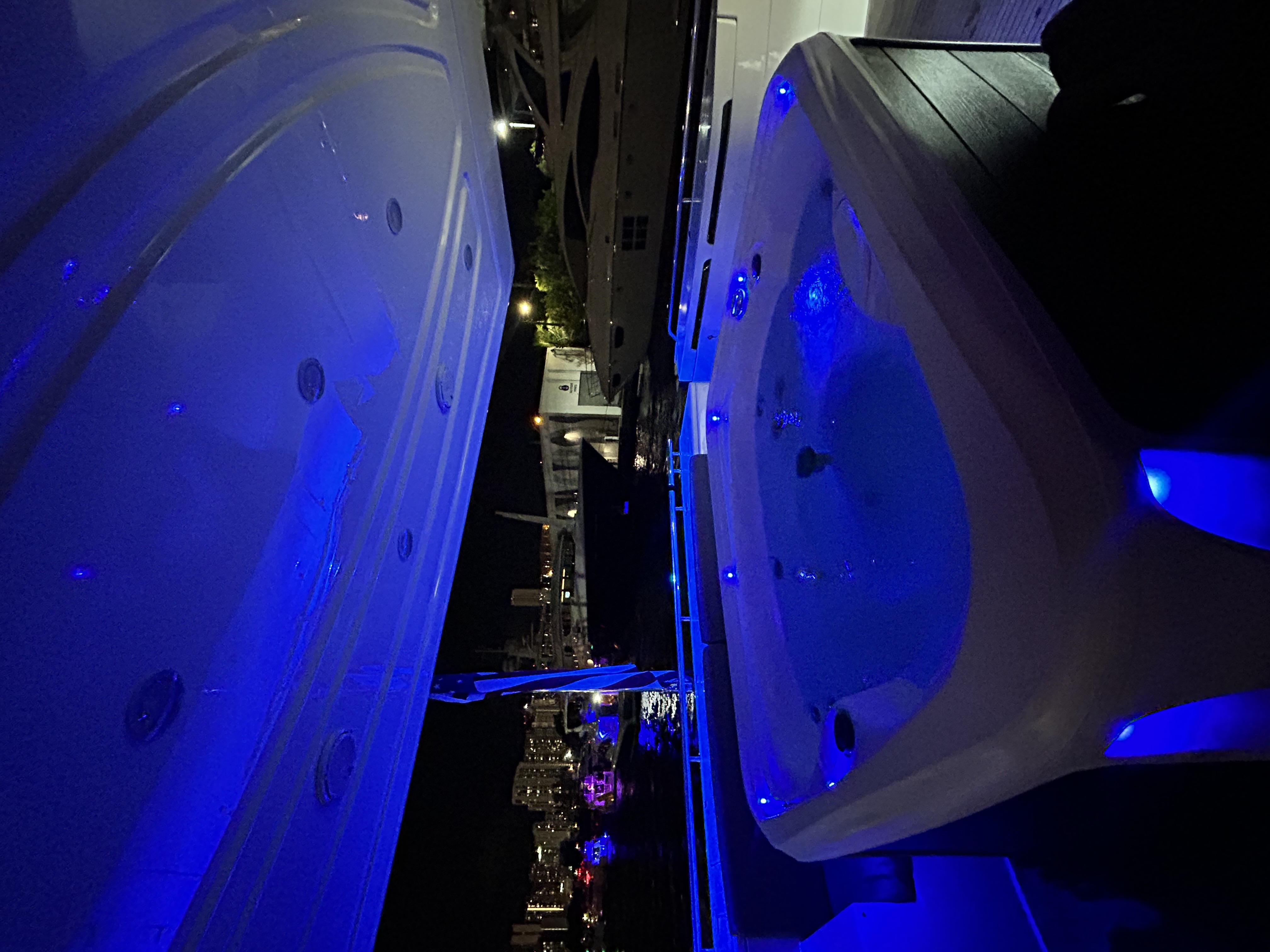 85ft Ferretti yacht rental Miami - galley kitchen for catered yacht events