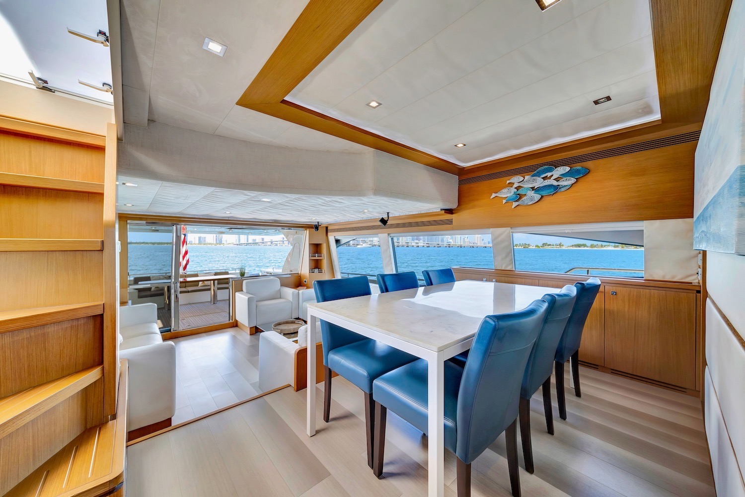 85ft Ferretti yacht rental Miami - water toys and recreational equipment