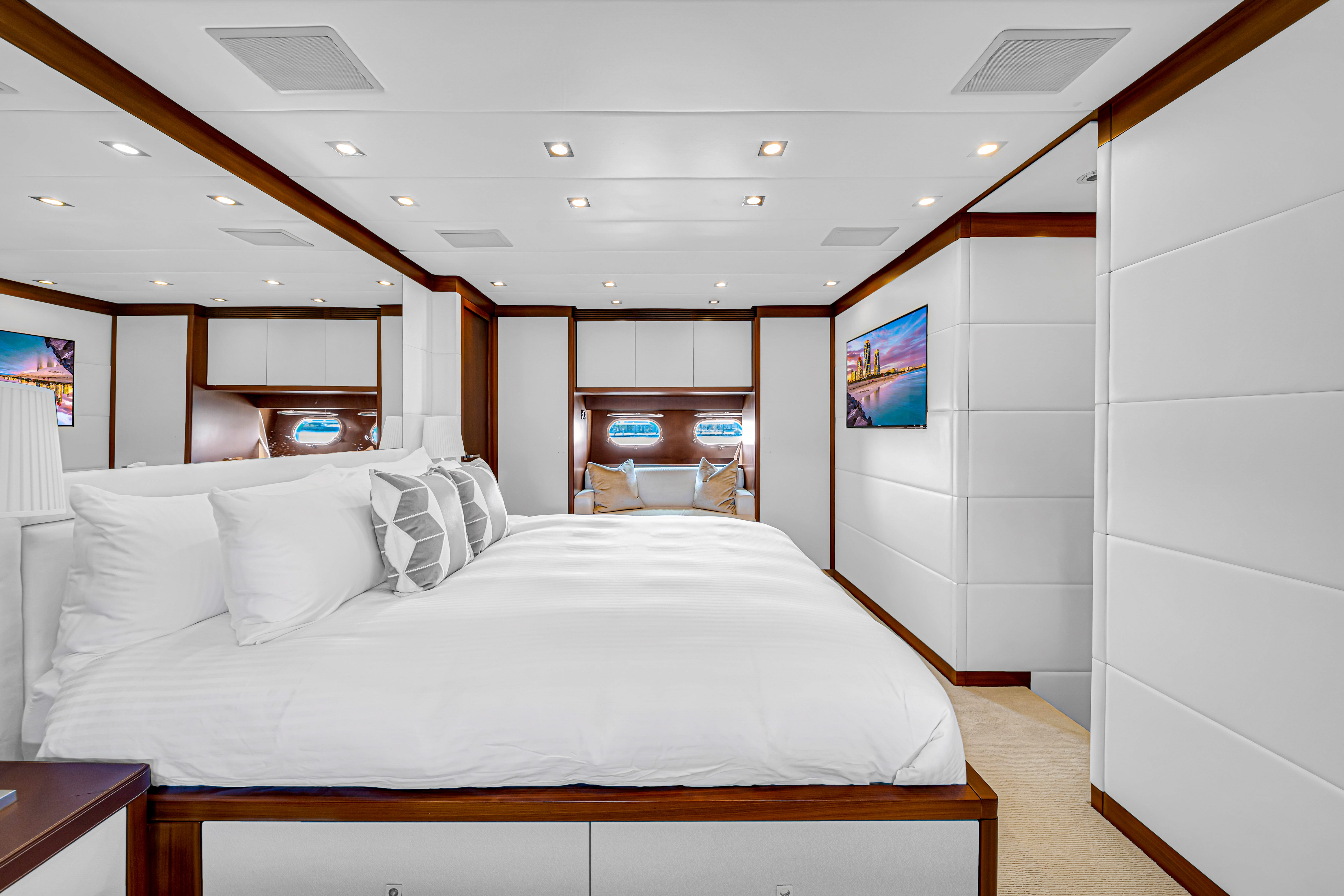 105ft Leopard (2022) yacht rental Miami - galley kitchen for catered yacht events