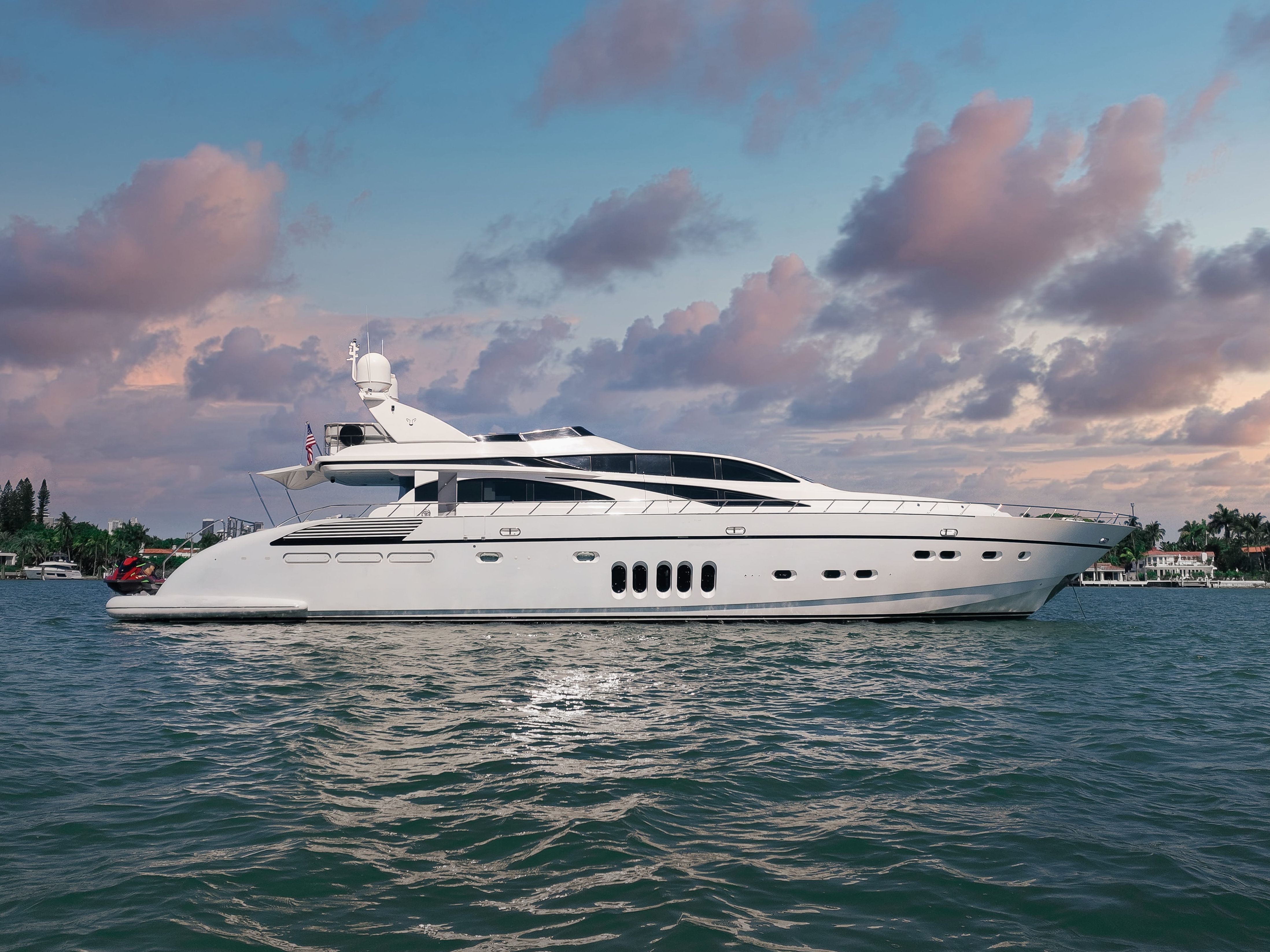105ft Leopard (2022) yacht rental Miami - spacious deck area ideal for sunset cruises and bachelorette parties