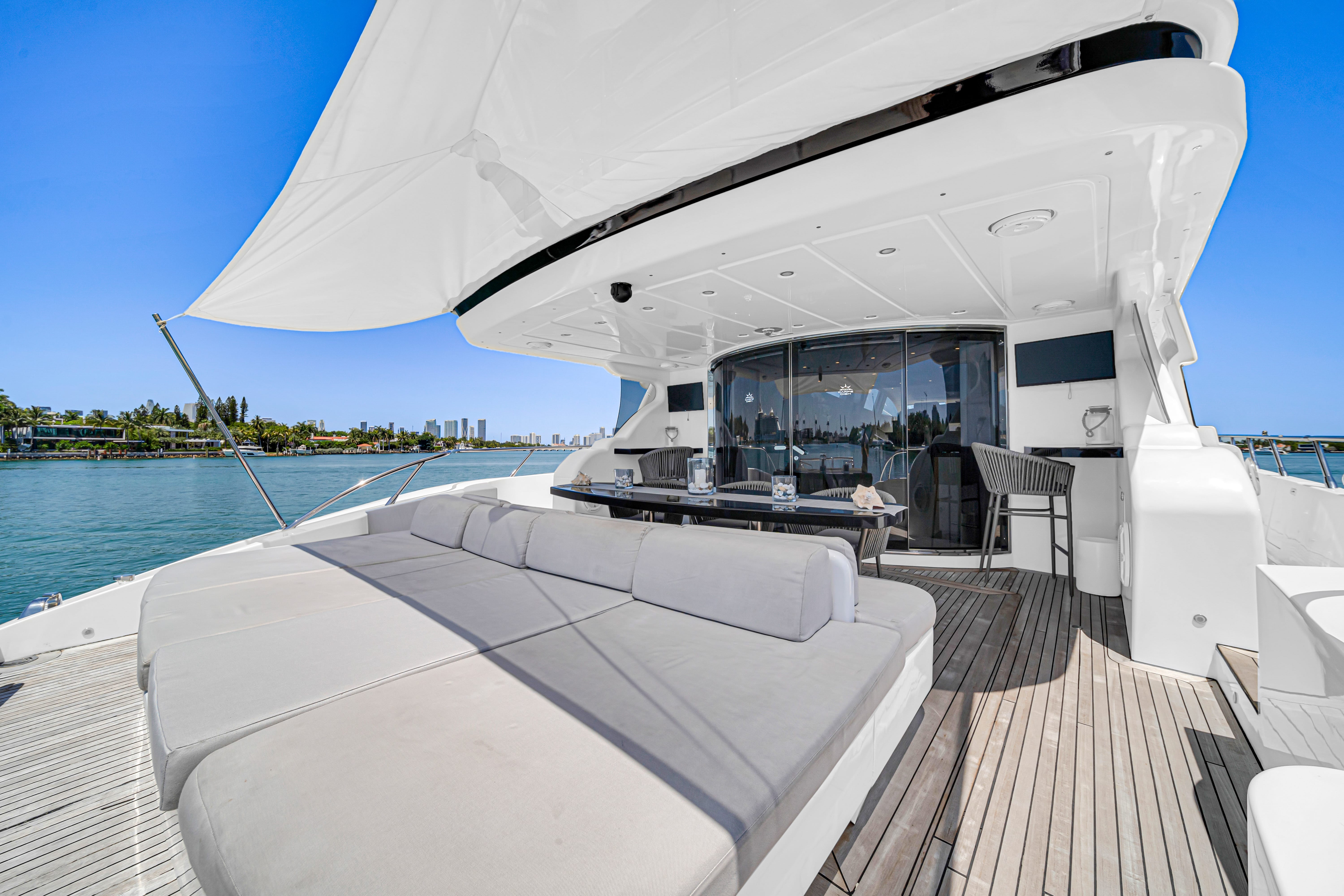 105ft Leopard (2022) yacht rental Miami - galley kitchen for catered yacht events