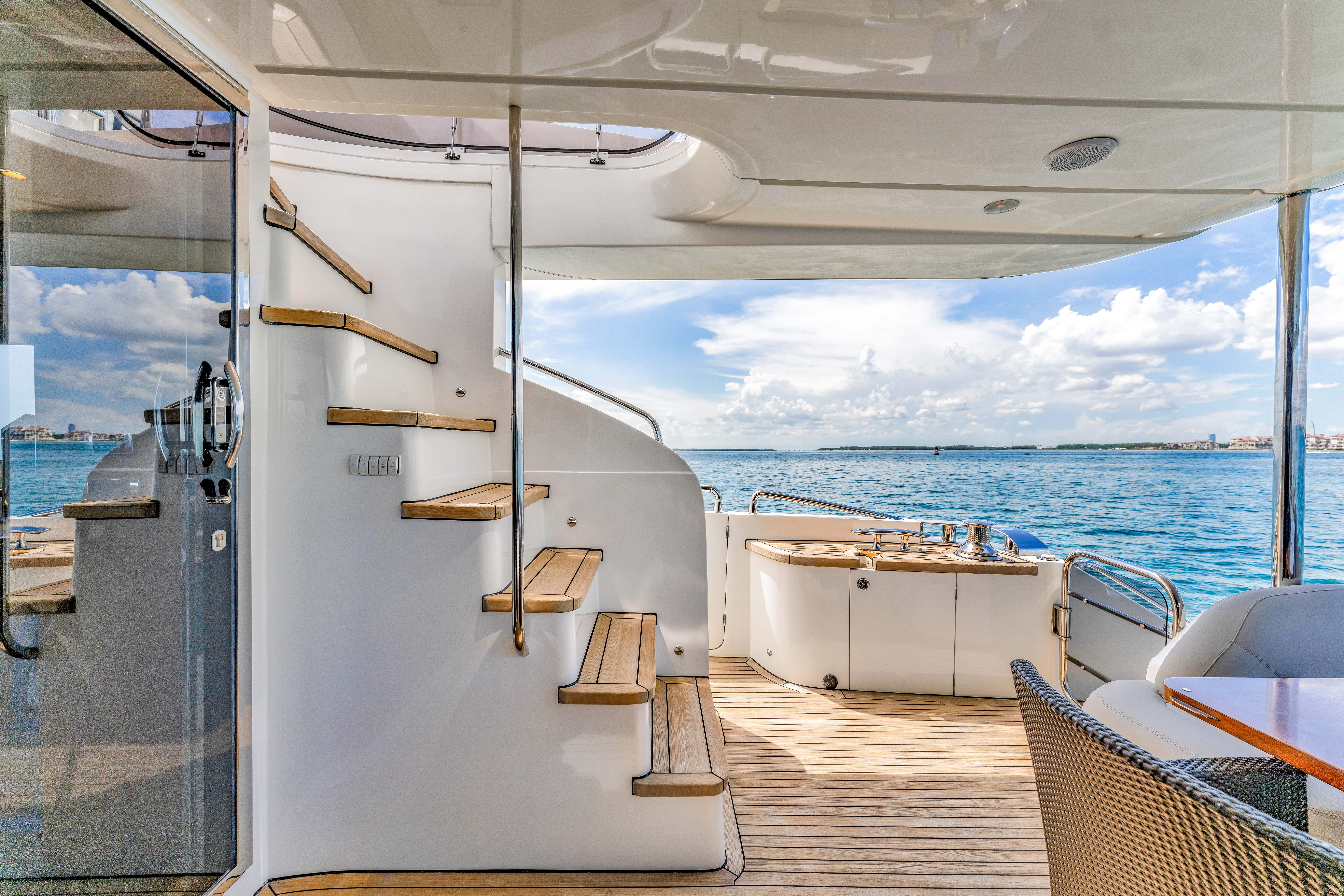88ft Princess yacht rental Miami - premium amenities and entertainment system