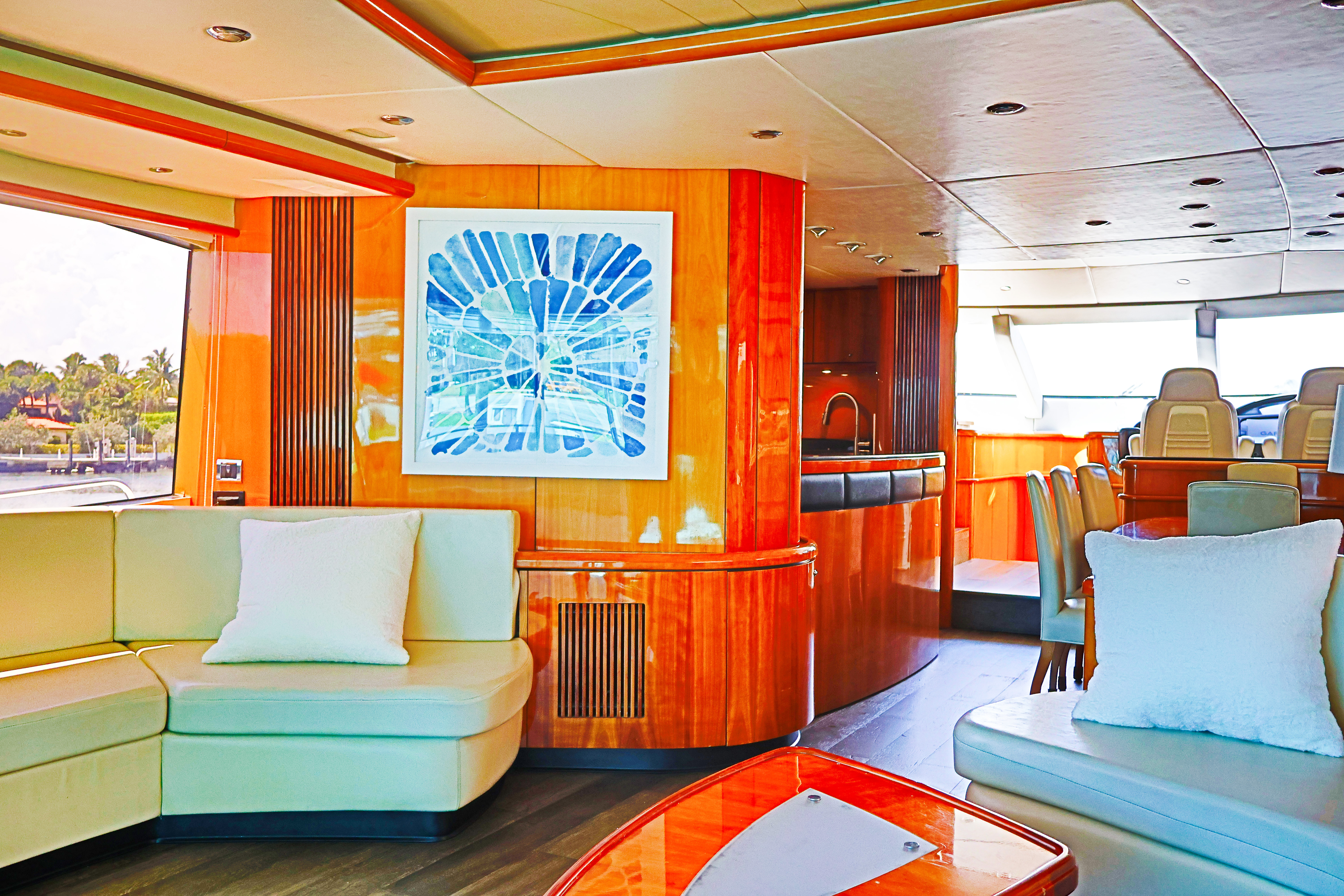 90ft Sunseeker DP yacht rental Miami - premium amenities and entertainment system