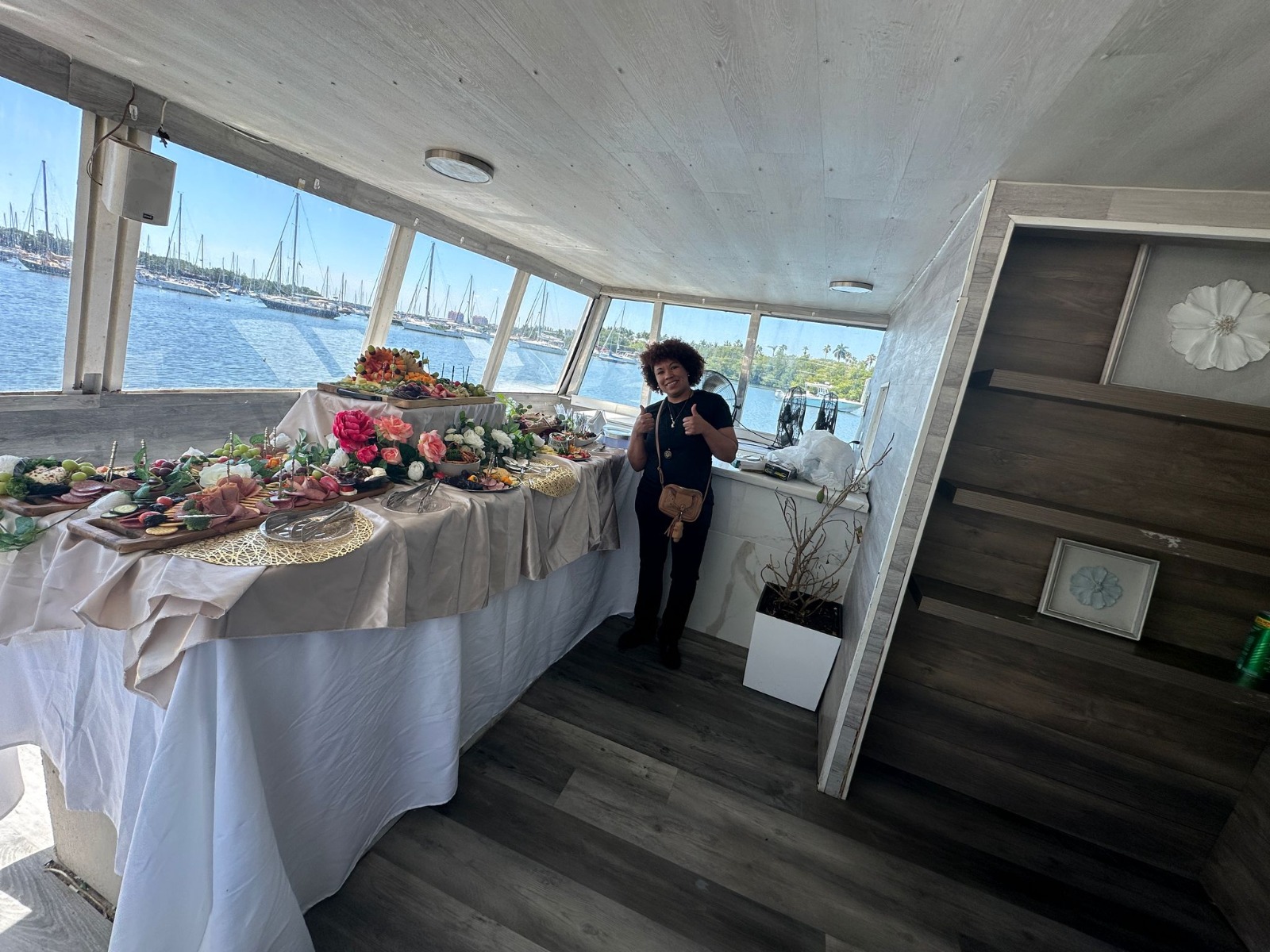 75ft Celeb yacht rental Miami - stern swim platform with water access for snorkeling