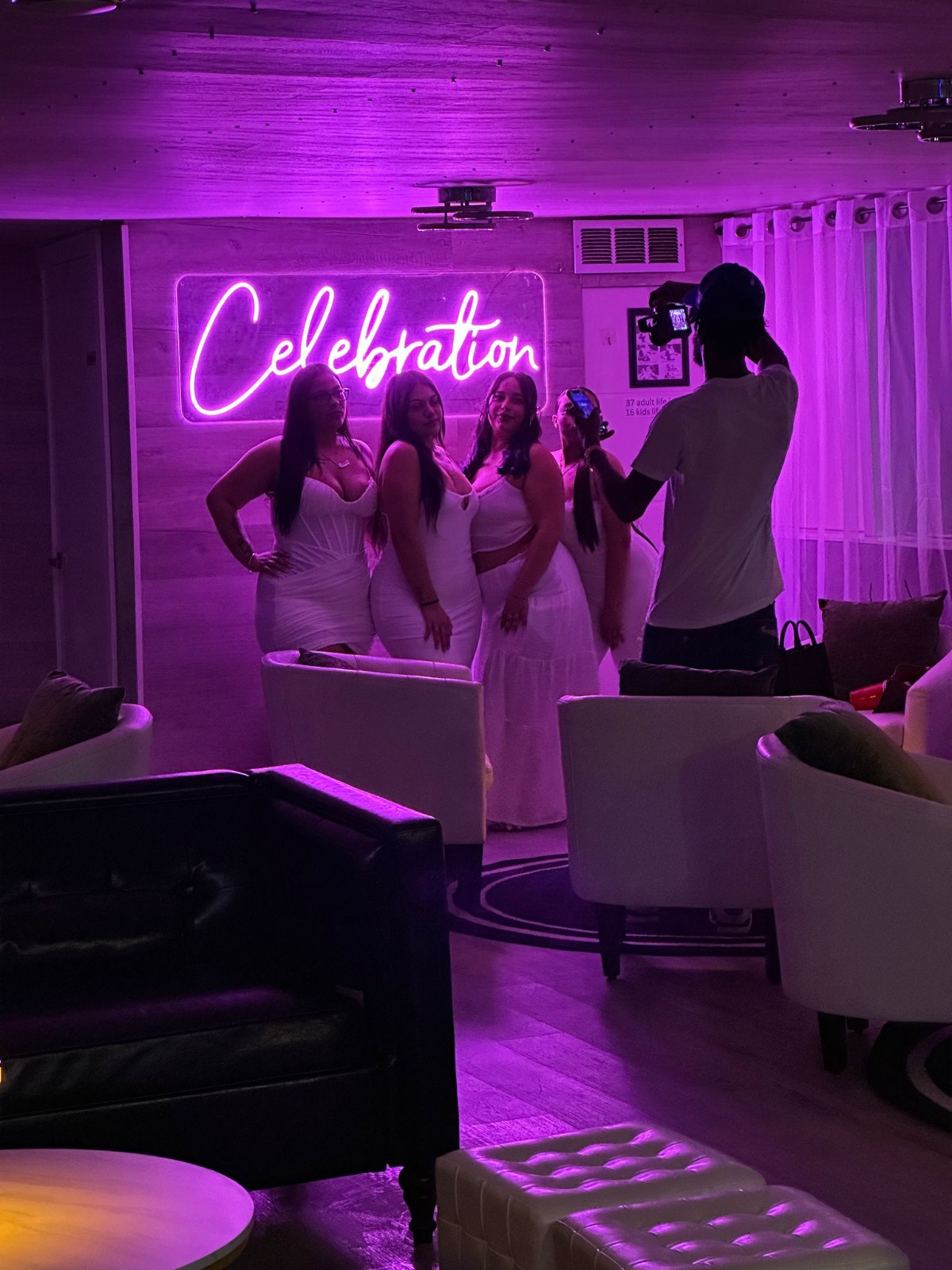 75ft Celeb yacht rental Miami - elegant interior salon for corporate events and private gatherings