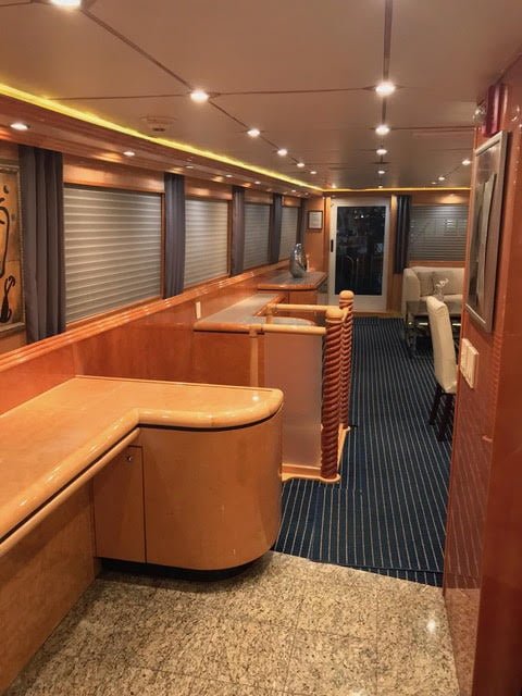 80ft Sol yacht rental Miami - bow seating area perfect for sunbathing and relaxation