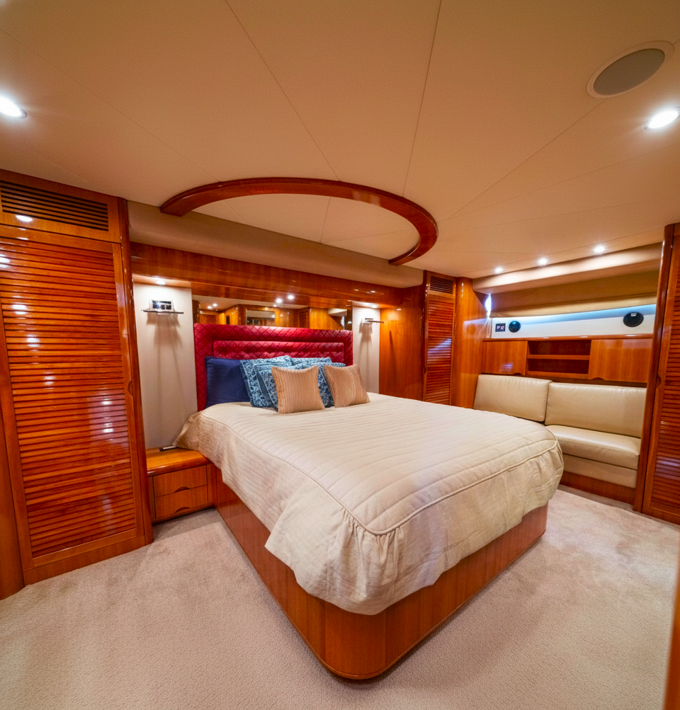 80ft Uniesse L yacht rental Miami - navigation bridge and helm station