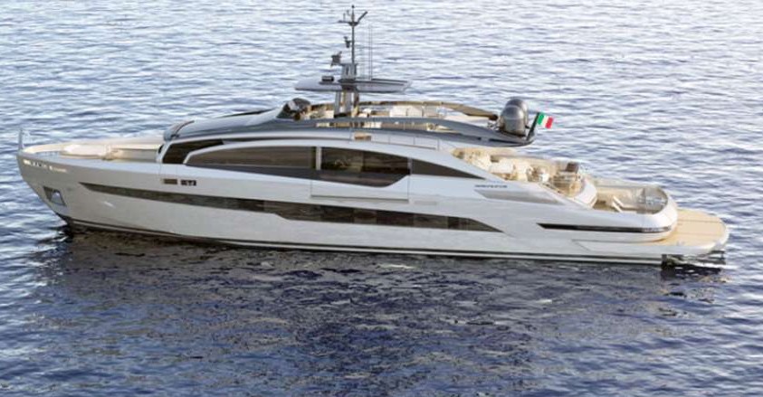 116ft Pershing yacht rental Miami - bow seating area perfect for sunbathing and relaxation