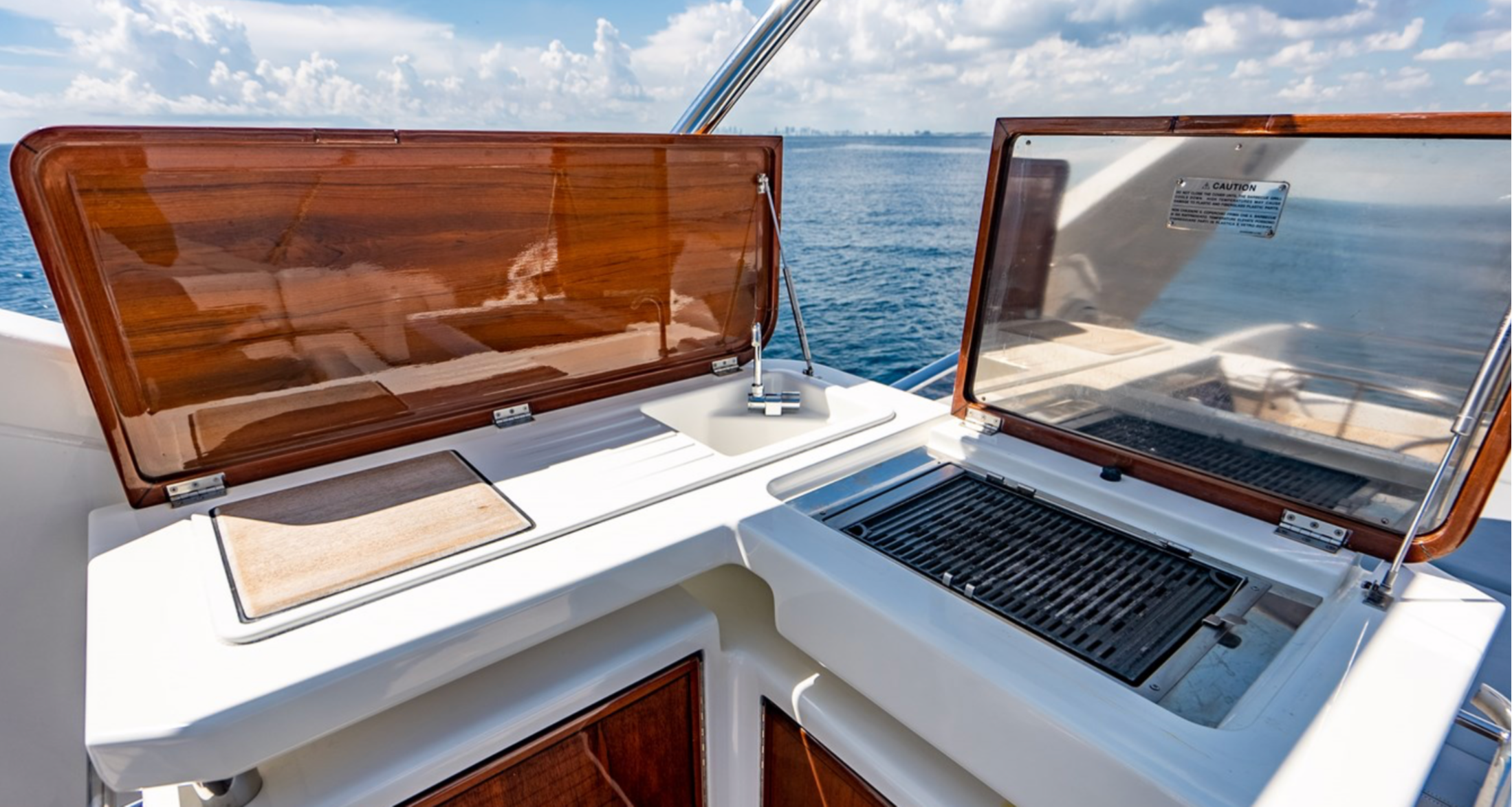 70ft Azimut DLT yacht rental Miami - comfortable lounge area for group celebrations