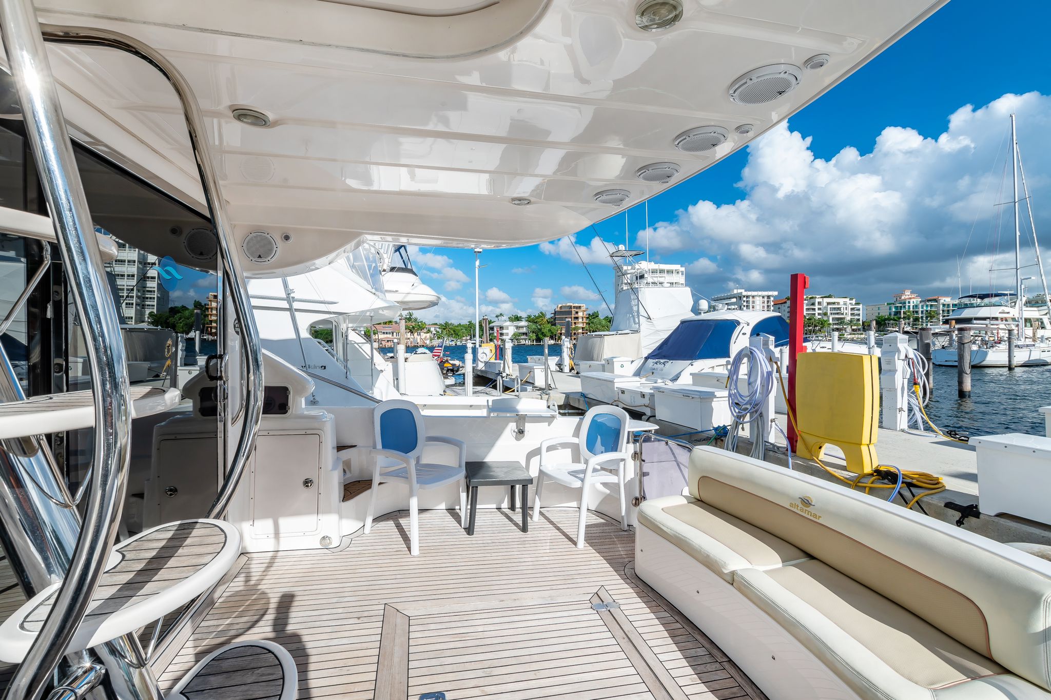 57ft Azimut R yacht rental Miami - premium amenities and entertainment system