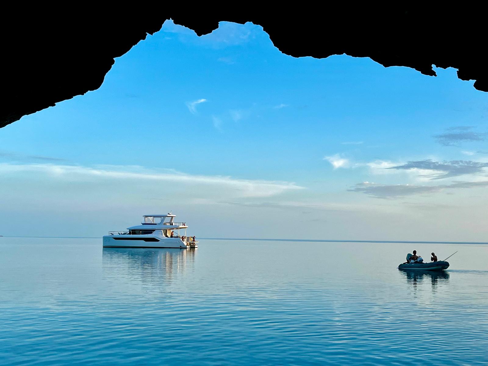53ft Leopard (2023) yacht rental Miami - spacious deck area ideal for sunset cruises and bachelorette parties