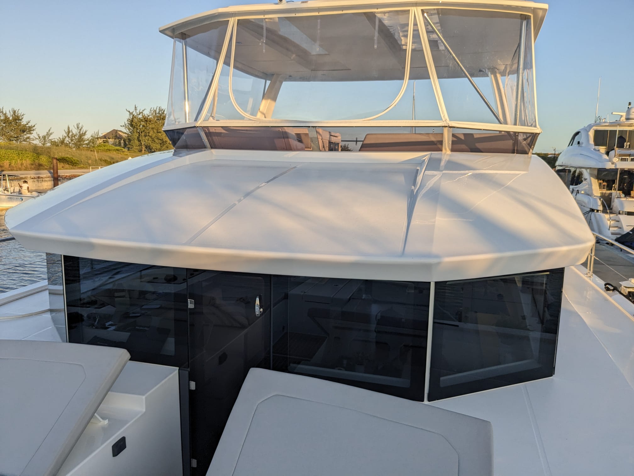 53ft Leopard (2023) yacht rental Miami - galley kitchen for catered yacht events