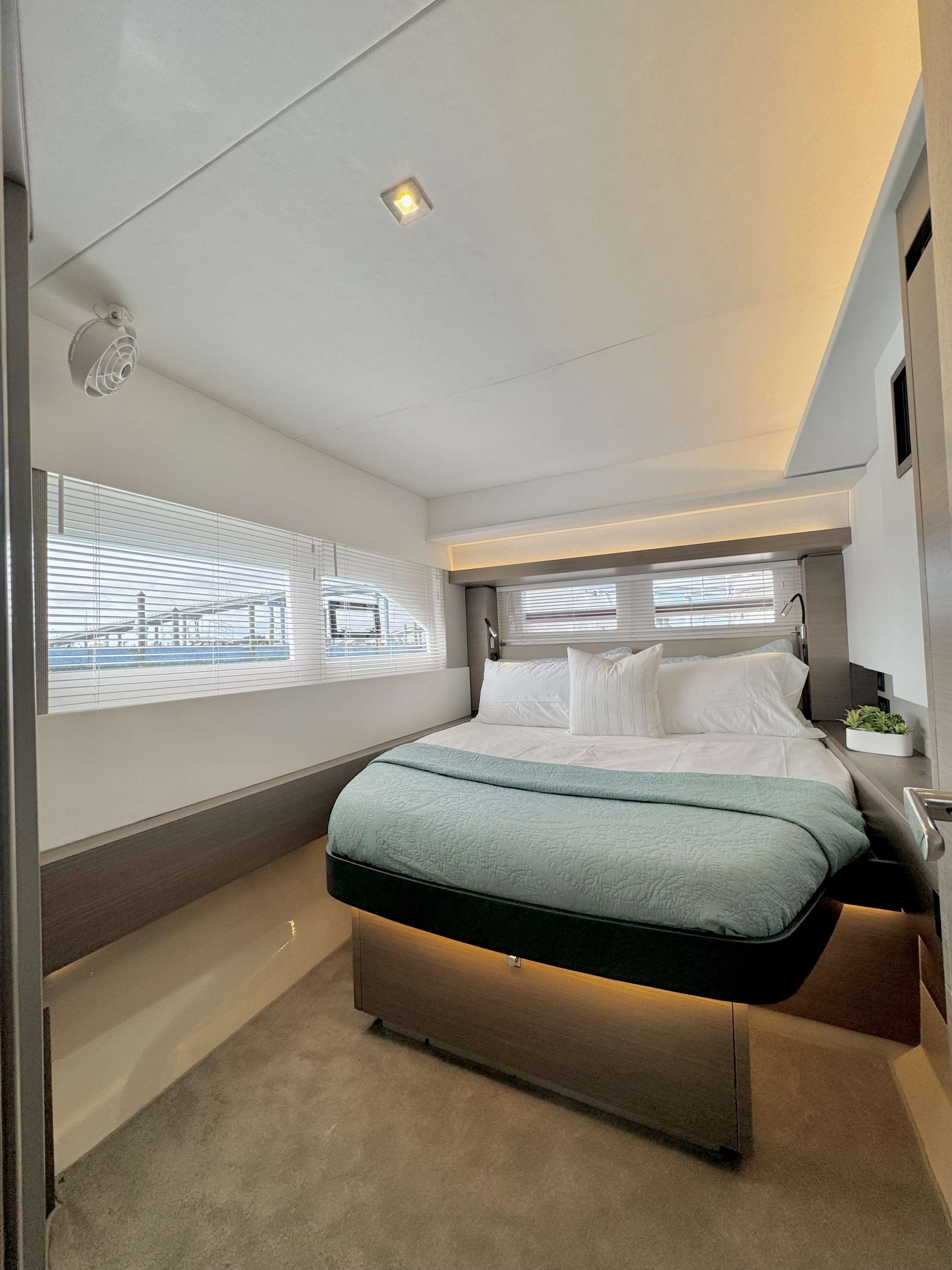 53ft Leopard (2023) yacht rental Miami - galley kitchen for catered yacht events