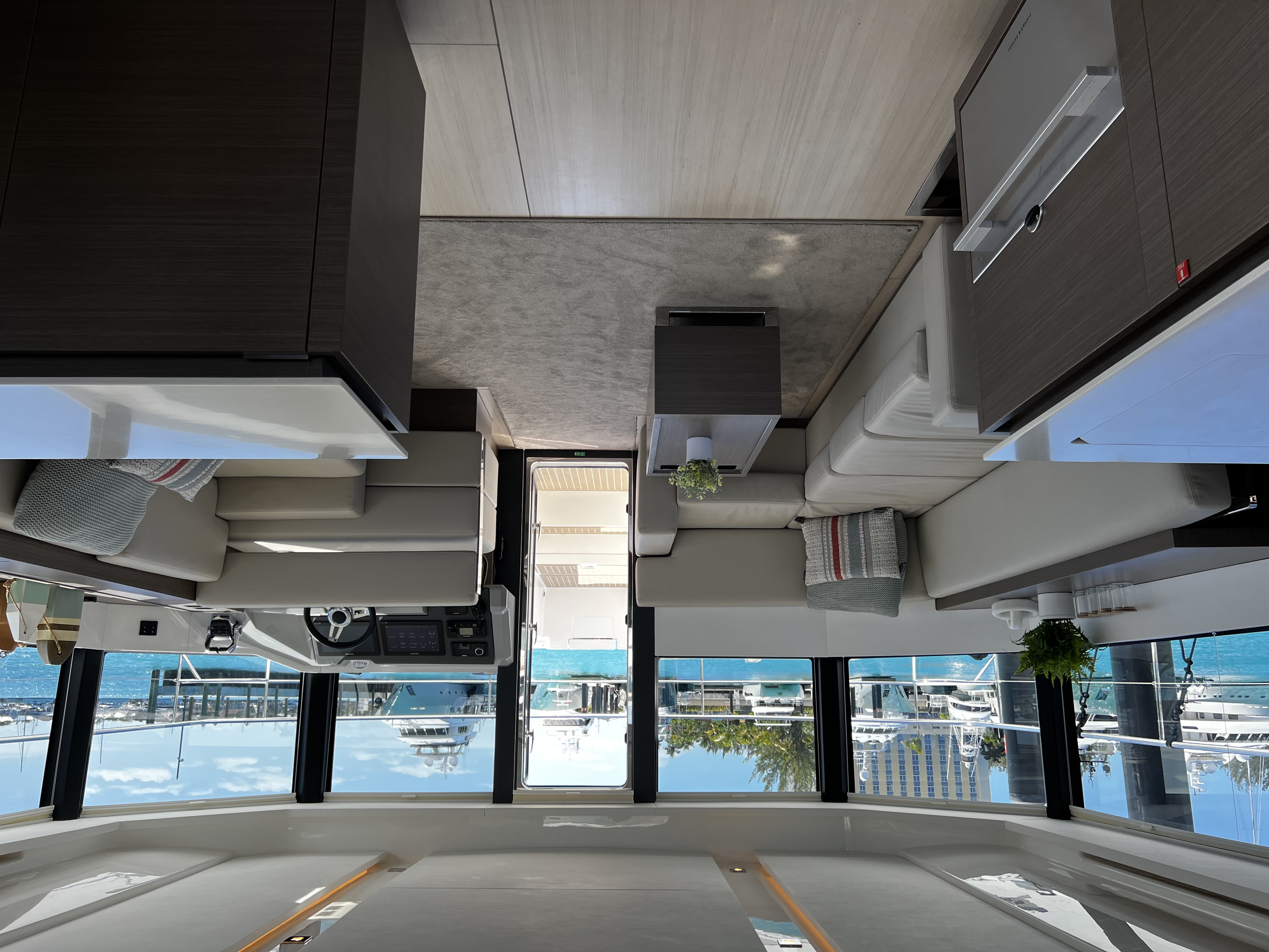 53ft Leopard (2023) yacht rental Miami - galley kitchen for catered yacht events