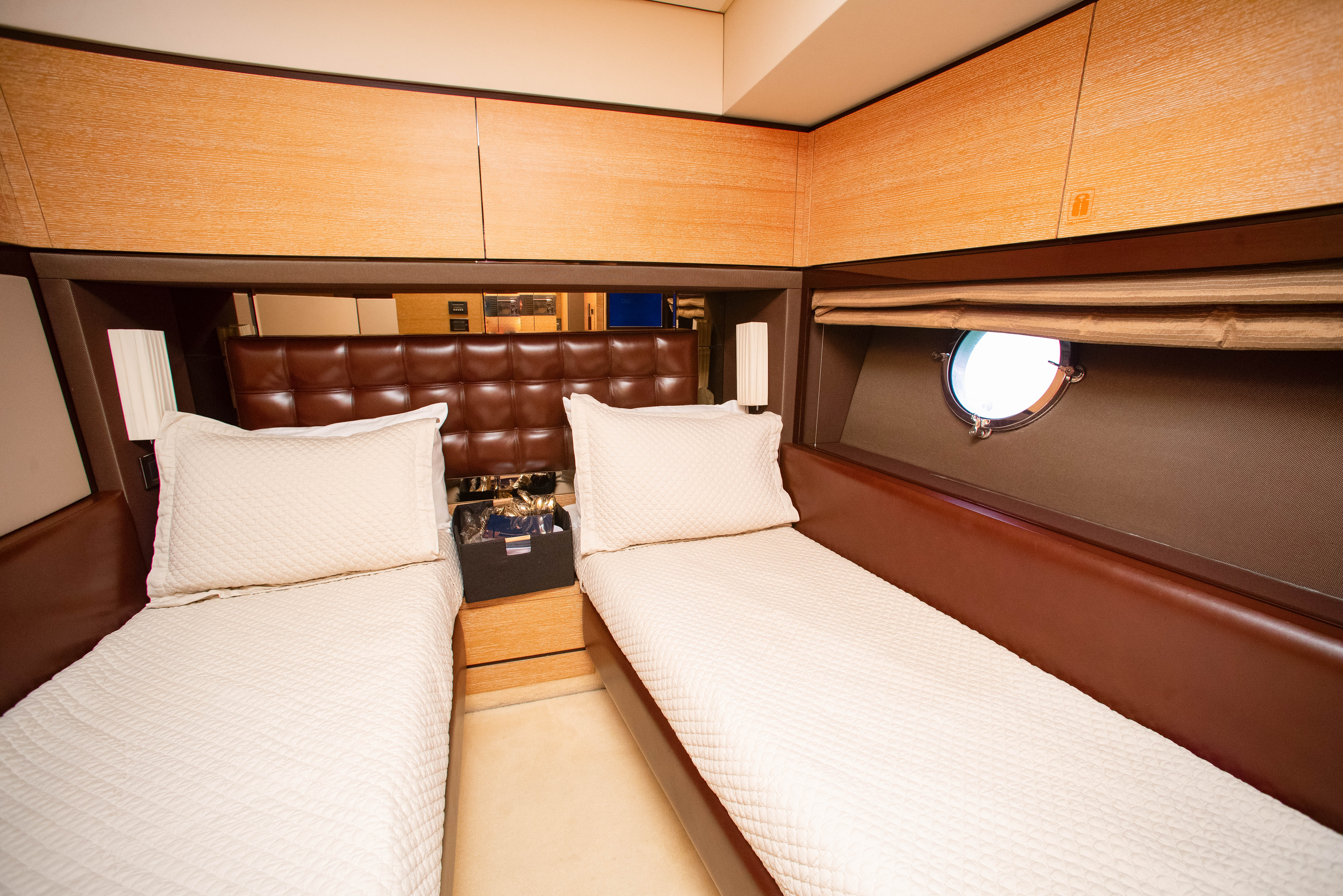 70ft Azimut F (2025R) yacht rental Miami - flybridge with panoramic views of Miami skyline
