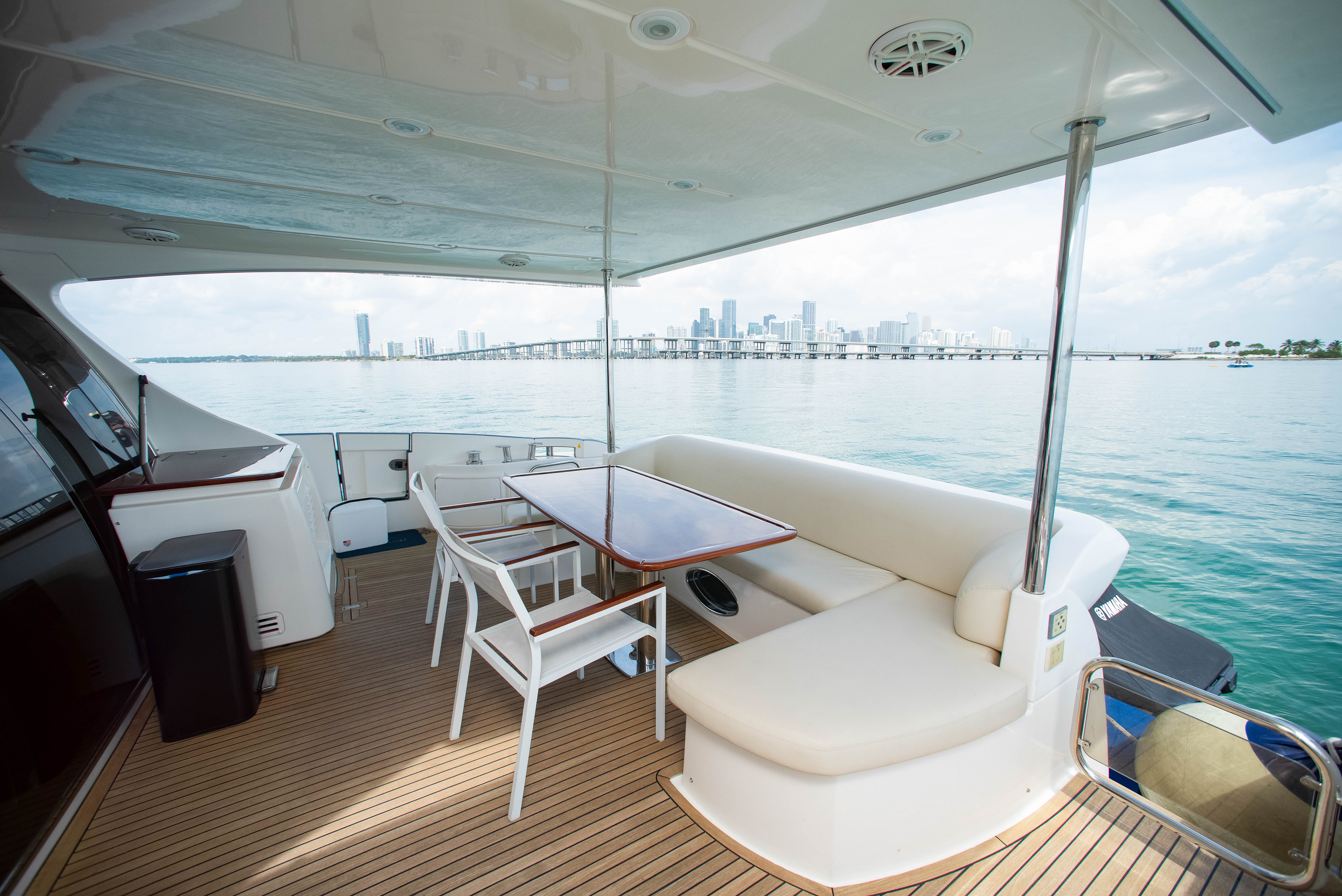 70ft Azimut F (2025R) yacht rental Miami - spacious deck area ideal for sunset cruises and bachelorette parties