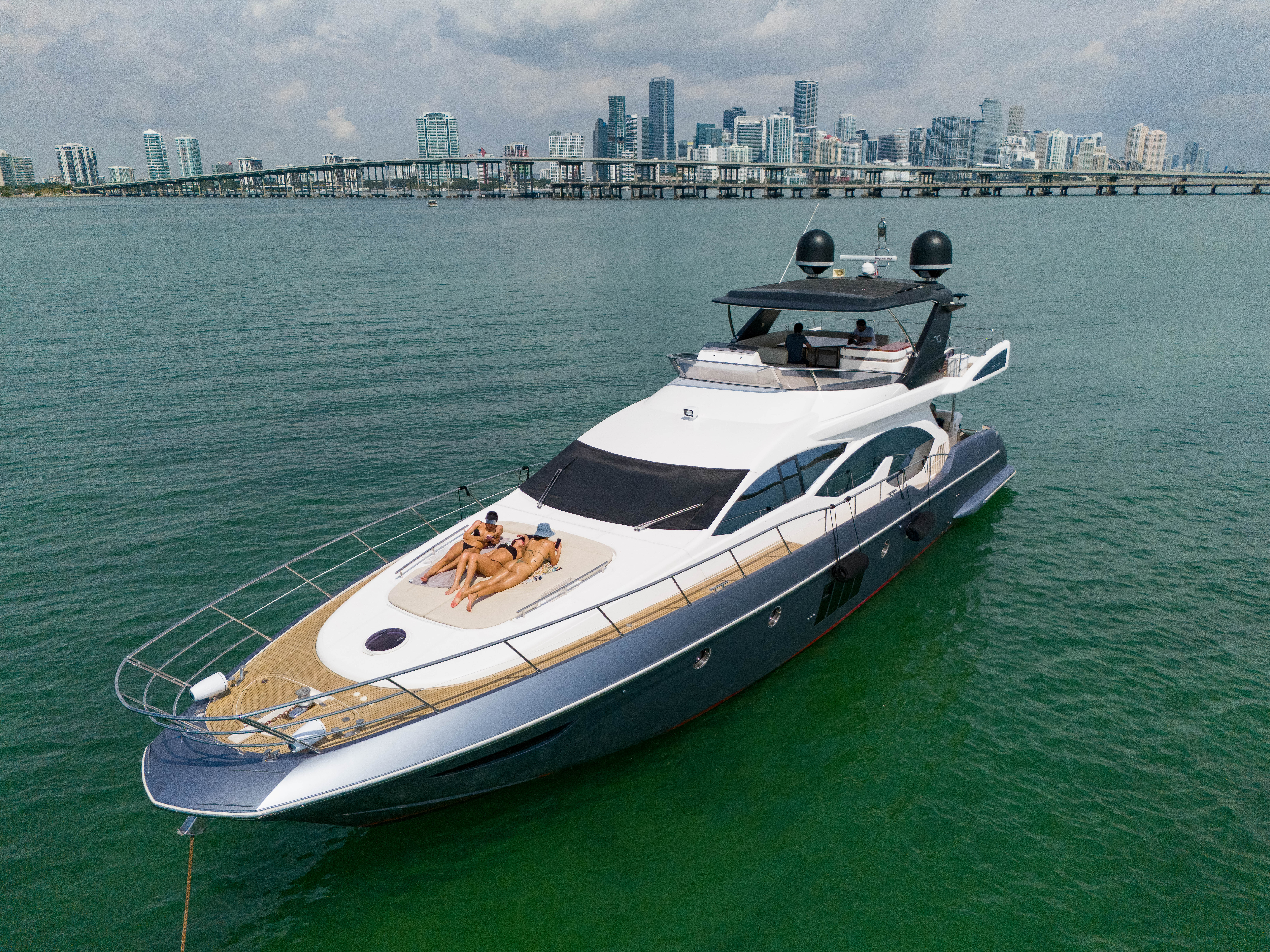 70ft Azimut F (2025R) yacht rental Miami - premium amenities and entertainment system