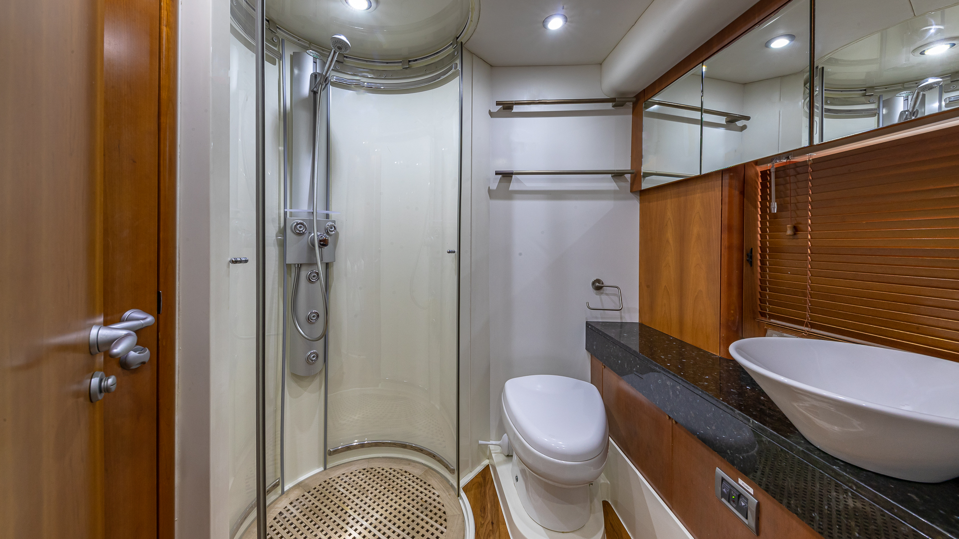 75ft Sunseeker Aquah yacht rental Miami - galley kitchen for catered yacht events