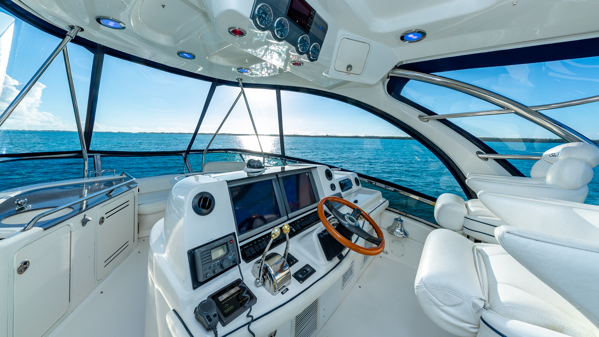 55ft Sea Ray J yacht rental Miami - galley kitchen for catered yacht events