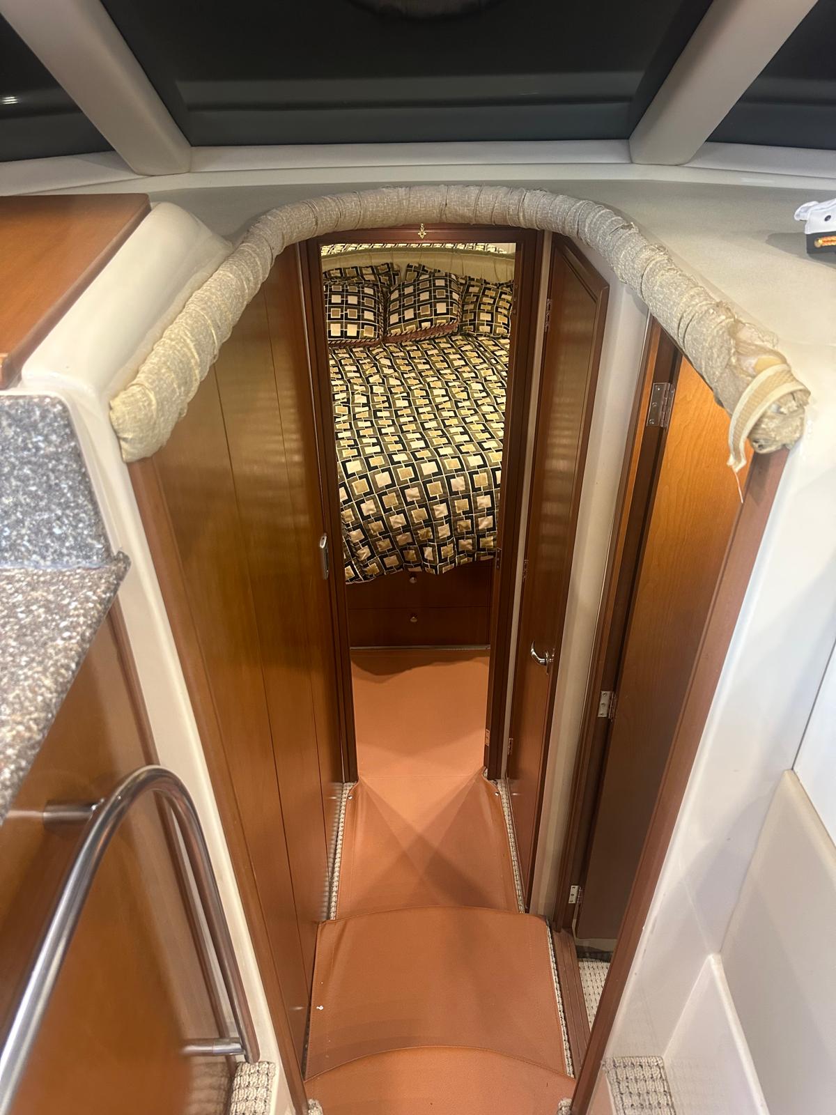 50ft Meridian O yacht rental Miami - comfortable lounge area for group celebrations