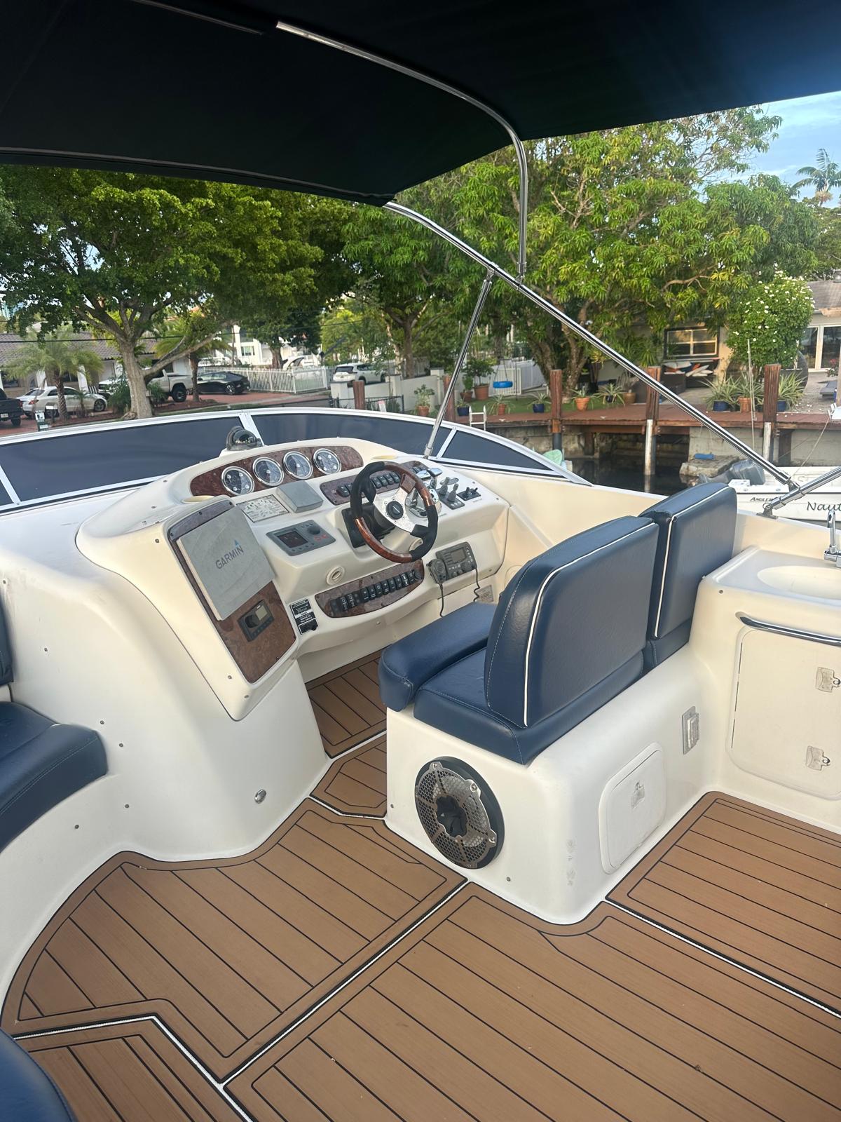 50ft Meridian O yacht rental Miami - galley kitchen for catered yacht events