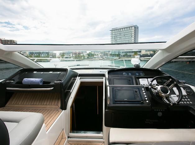 54ft Sunseeker San Remo yacht rental Miami - premium amenities and entertainment system