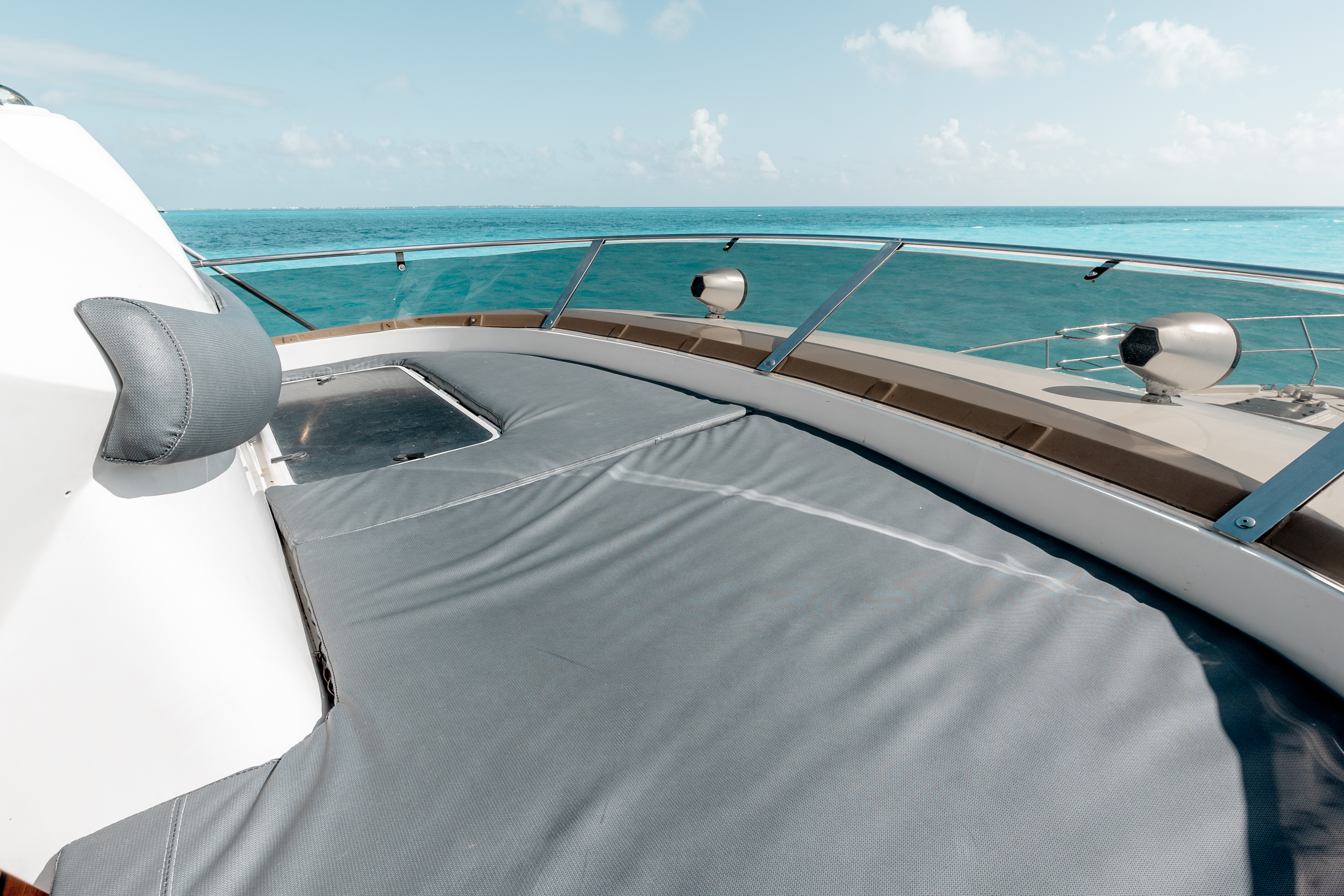 65ft Fairline Squadron yacht rental Miami - premium amenities and entertainment system