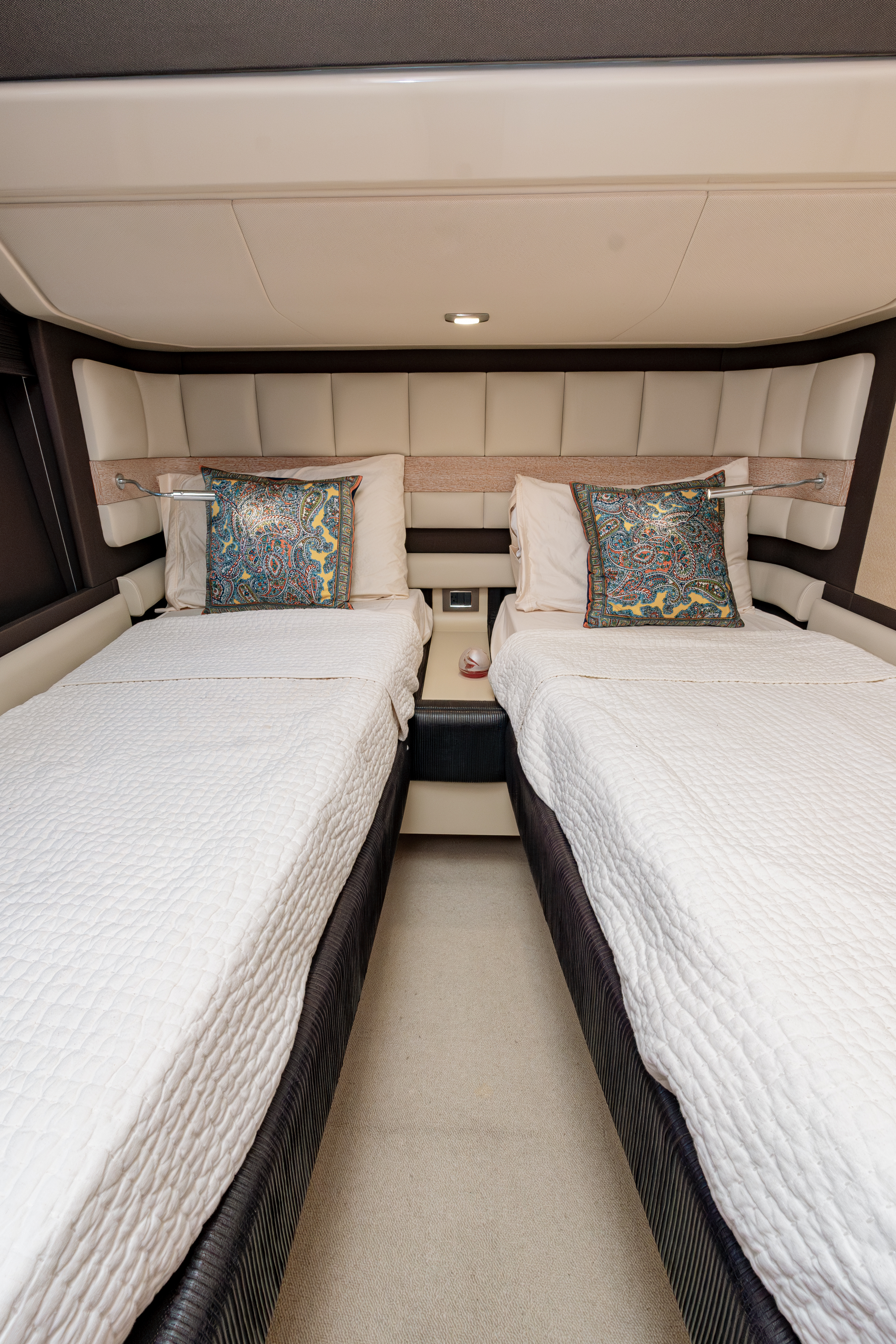 65ft Azimut yacht rental Miami - galley kitchen for catered yacht events
