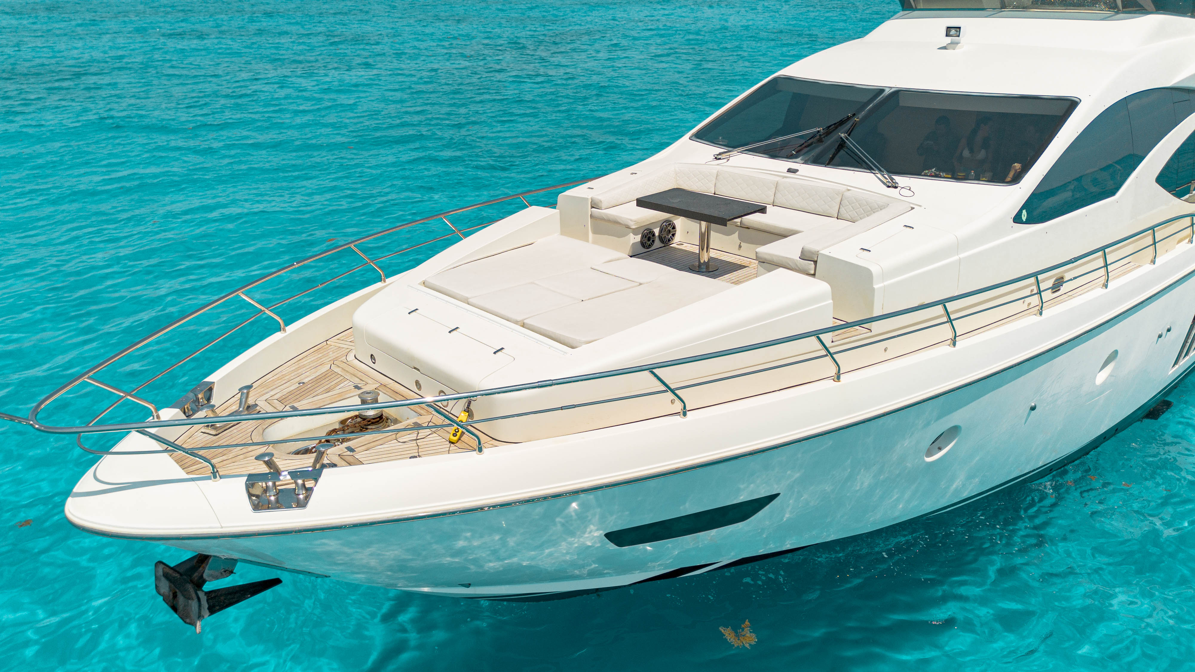 84ft Azimut yacht rental Miami - galley kitchen for catered yacht events