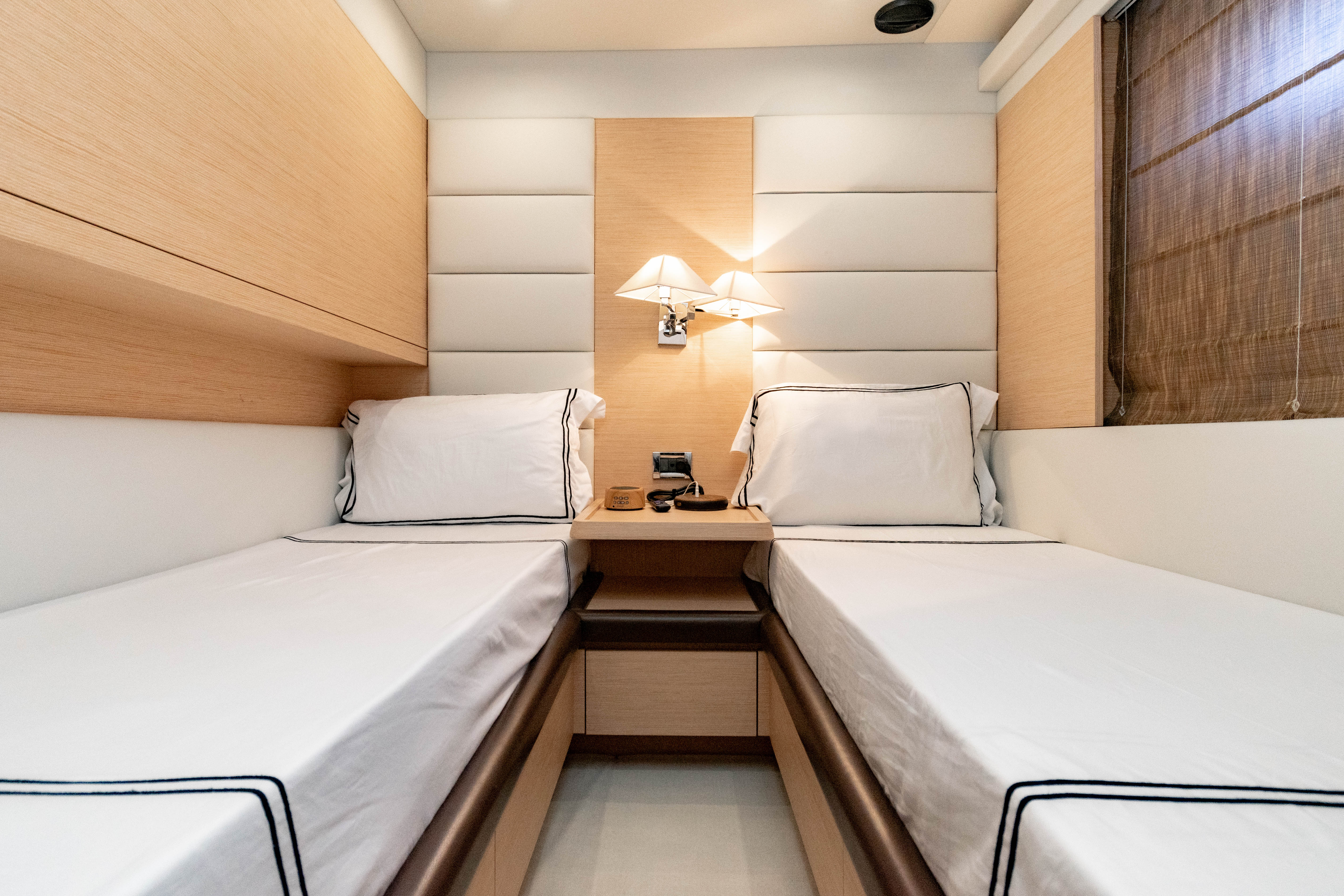 84ft Azimut yacht rental Miami - spacious deck area ideal for sunset cruises and bachelorette parties