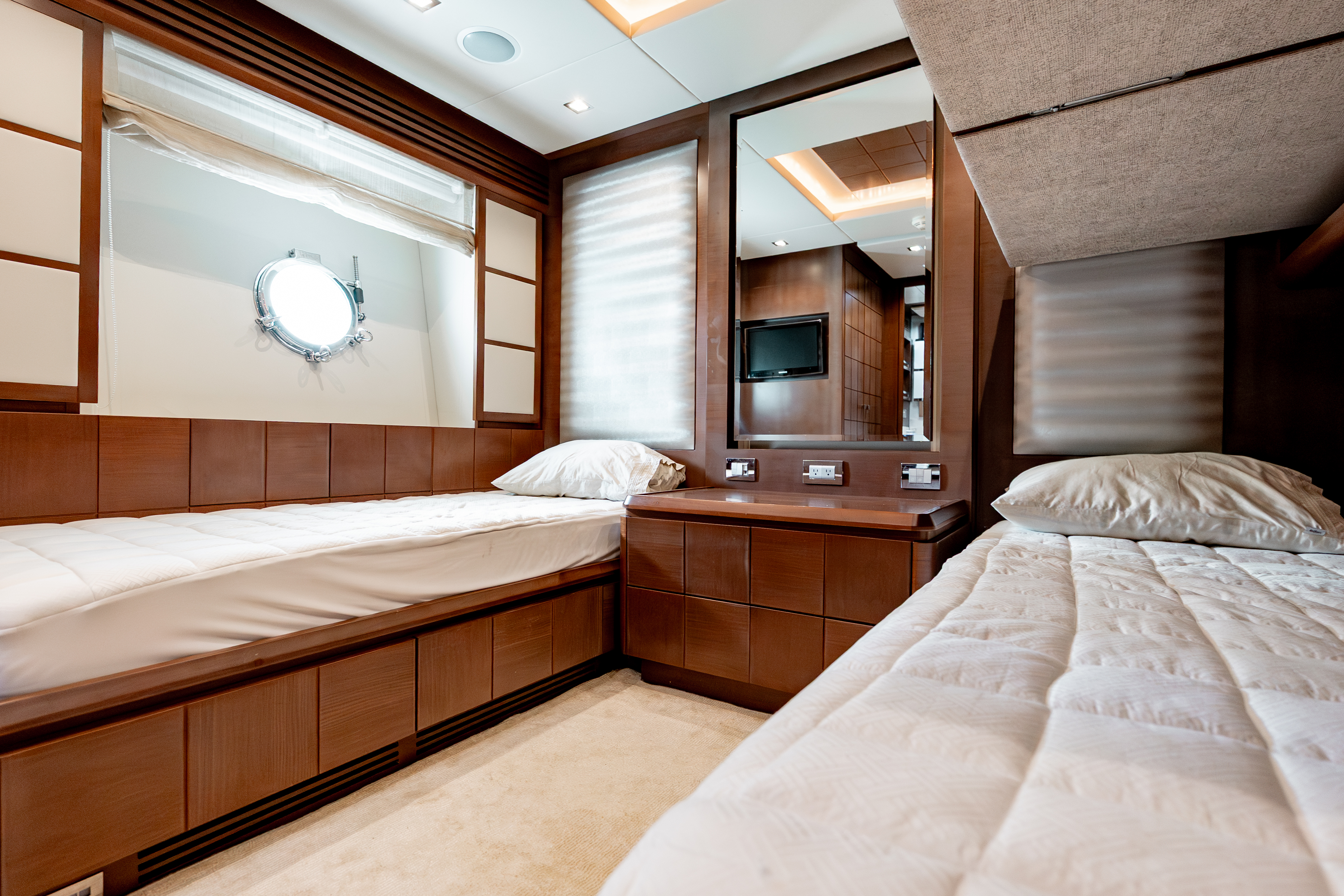 95ft Azimut yacht rental Miami - galley kitchen for catered yacht events