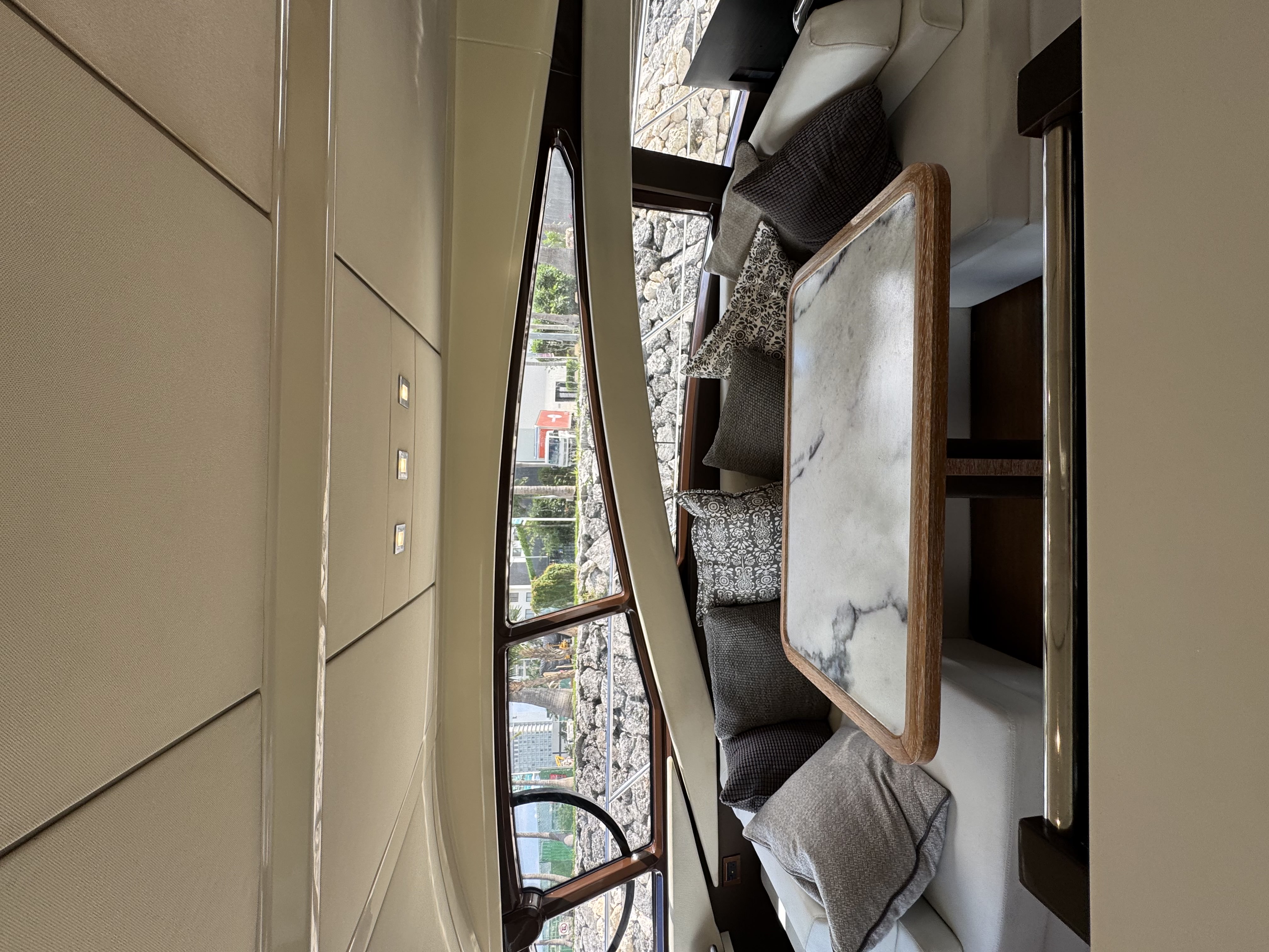 58ft Azimut yacht rental Miami - galley kitchen for catered yacht events